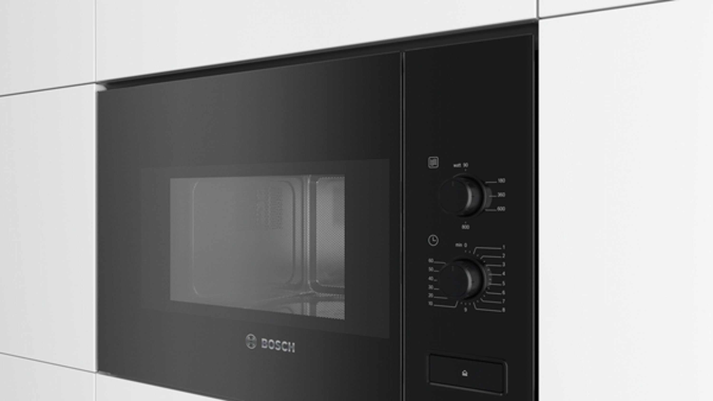 BOSCH Mikrowelle BFL520MB0, Mikrowelle, 20 l, Einbau, Schwarz, 60 x 38 cm