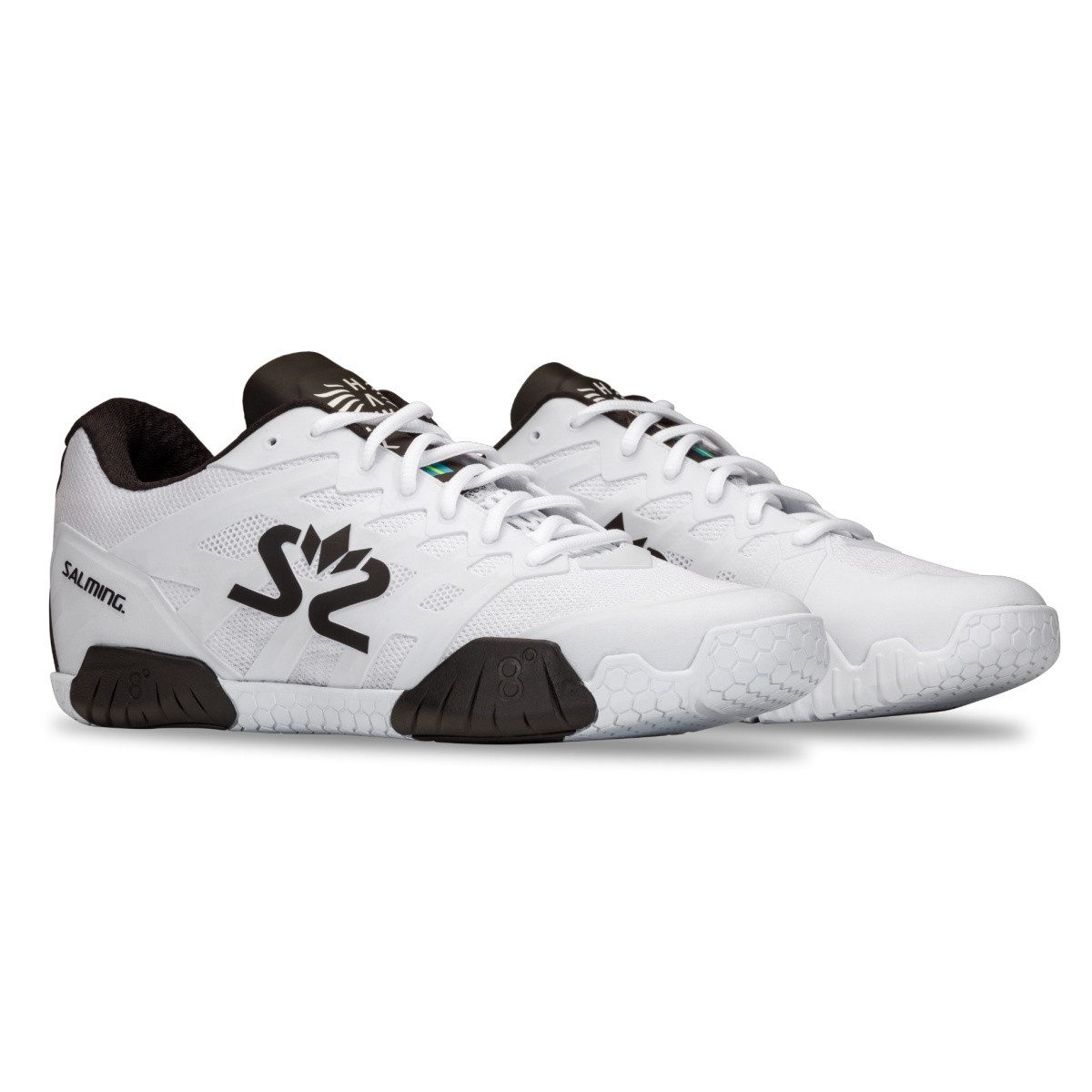 SALMING Hallen-Indoorschuhe Hawk 2 weiss/schwarz Herren Badmintonschuh