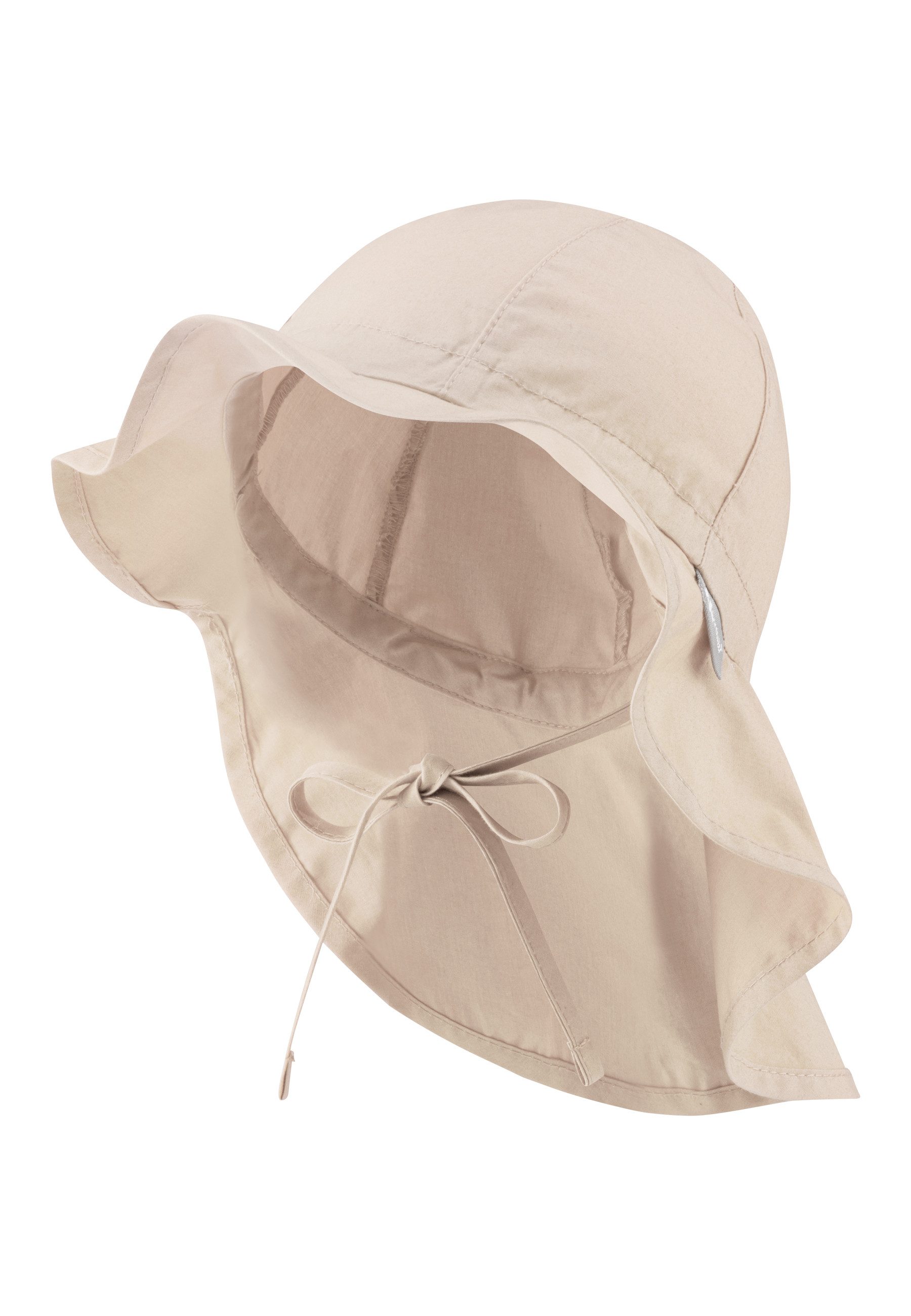 Sterntaler® Schirmmütze Flapper (1-St., Sommerhut aus UV-Popeline idealer Sonnenschutz für den Sommer) Mütze mit Nackenschutz und Größenregulierungsband