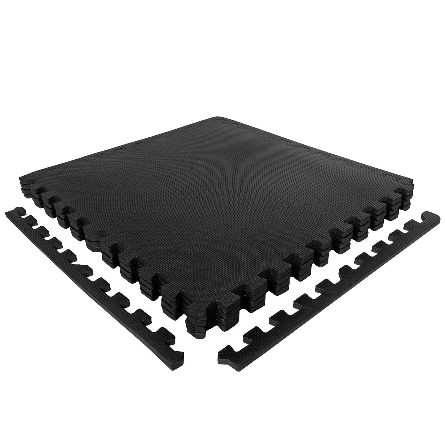 VirtuFit Fitnessmatte VirtuFit Fitness-Puzzlematte 12-teilig 240 x 180 cm EVA-Schaum Schwarz