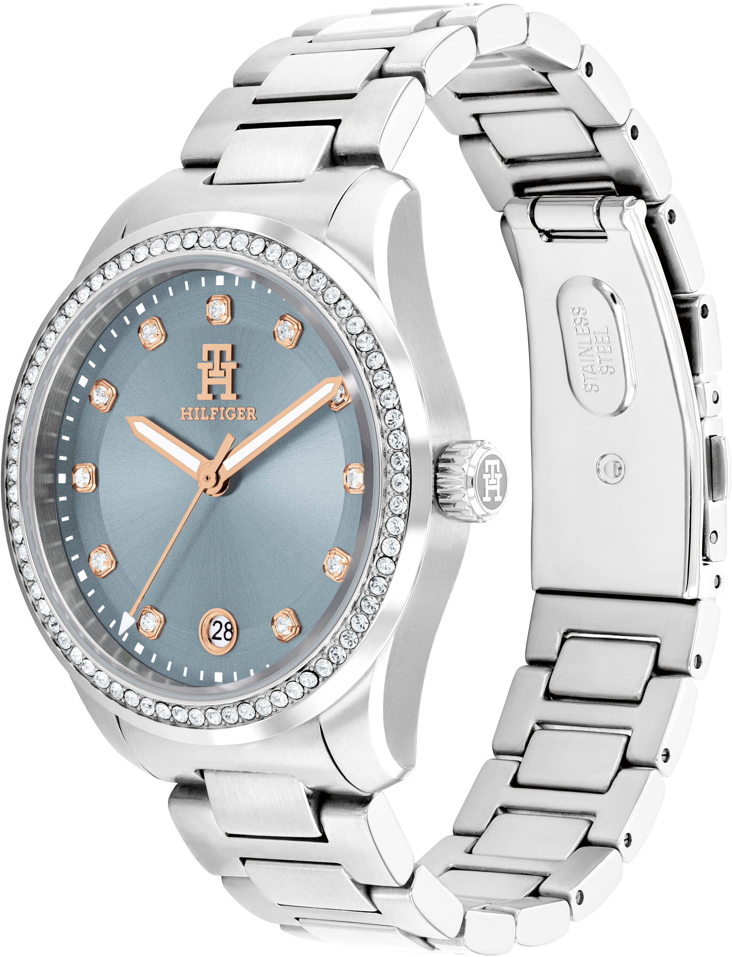 Tommy Hilfiger Quarzuhr TH85 CRYSTALS 1782795, günstig online kaufen