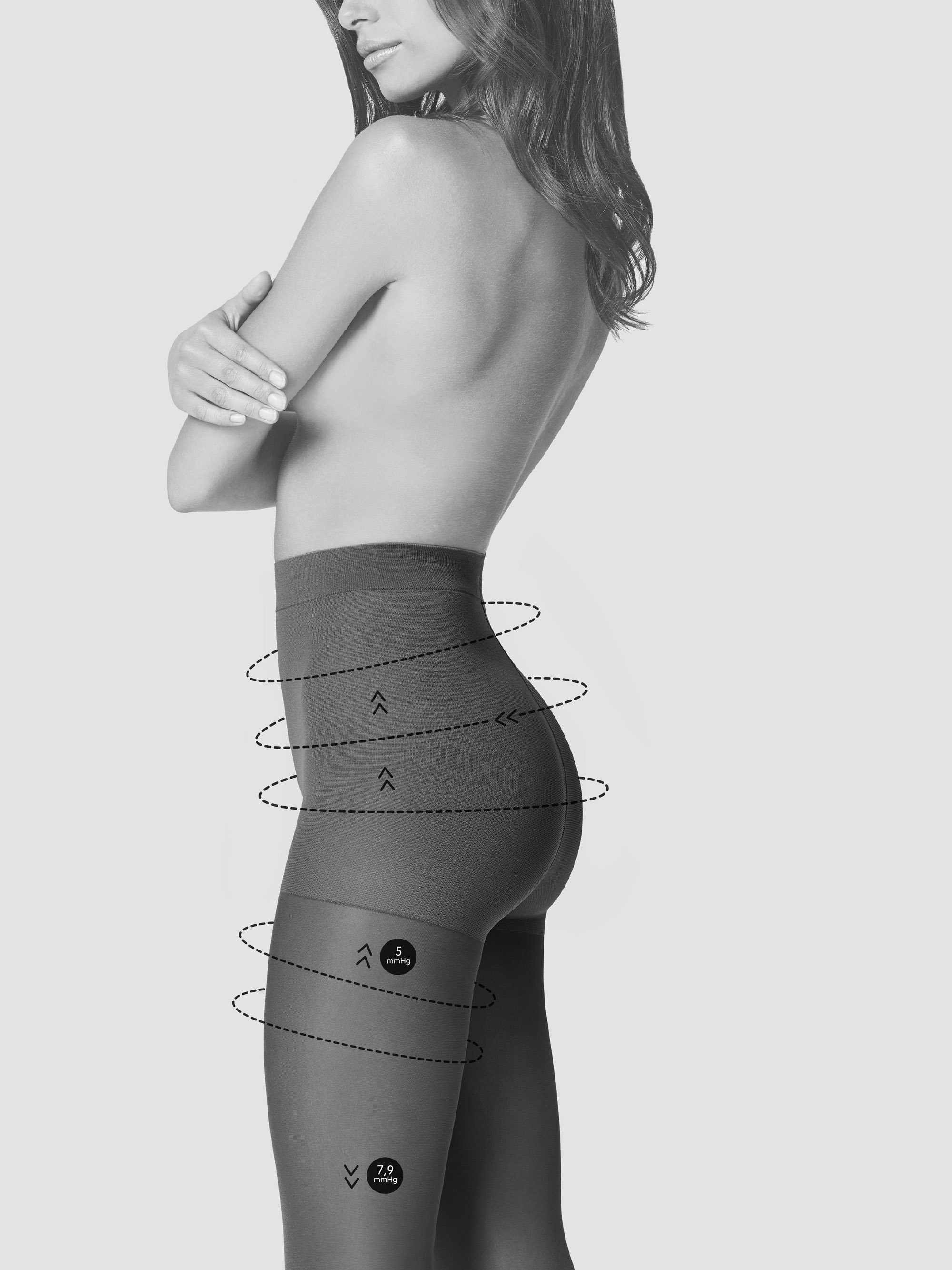 Fiore Stützstrumpfhose Bodycare (Packung 1 St. 1 Paar) Stützstrumpfhose 40DEN Comfort light Kompressionsstrümpfe