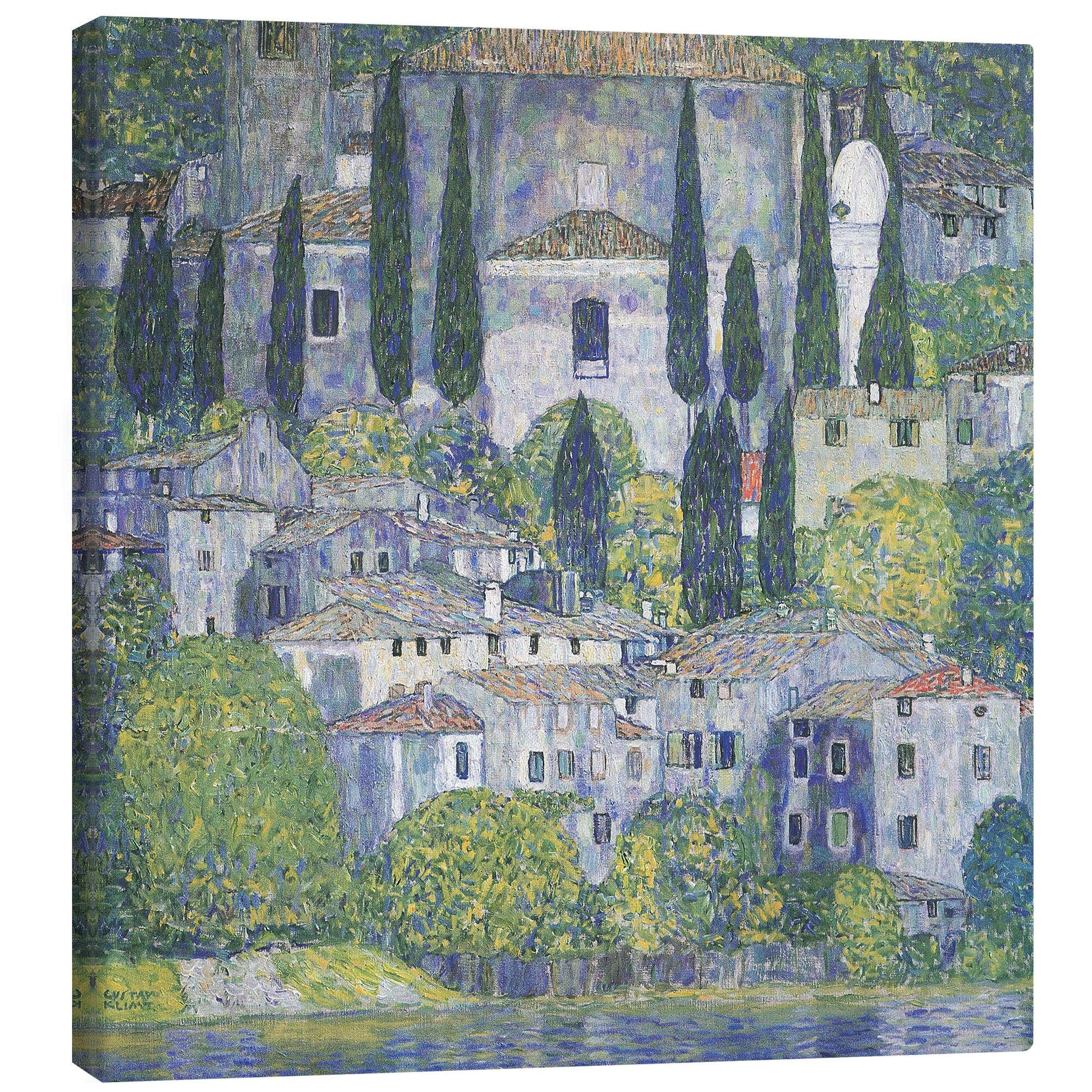 Posterlounge Wandbild Kirche in Cassone, 1913, Gustav Klimt, erhältlich als Poster, Leinwandbild, Wandsticker oder Acrylglasbild