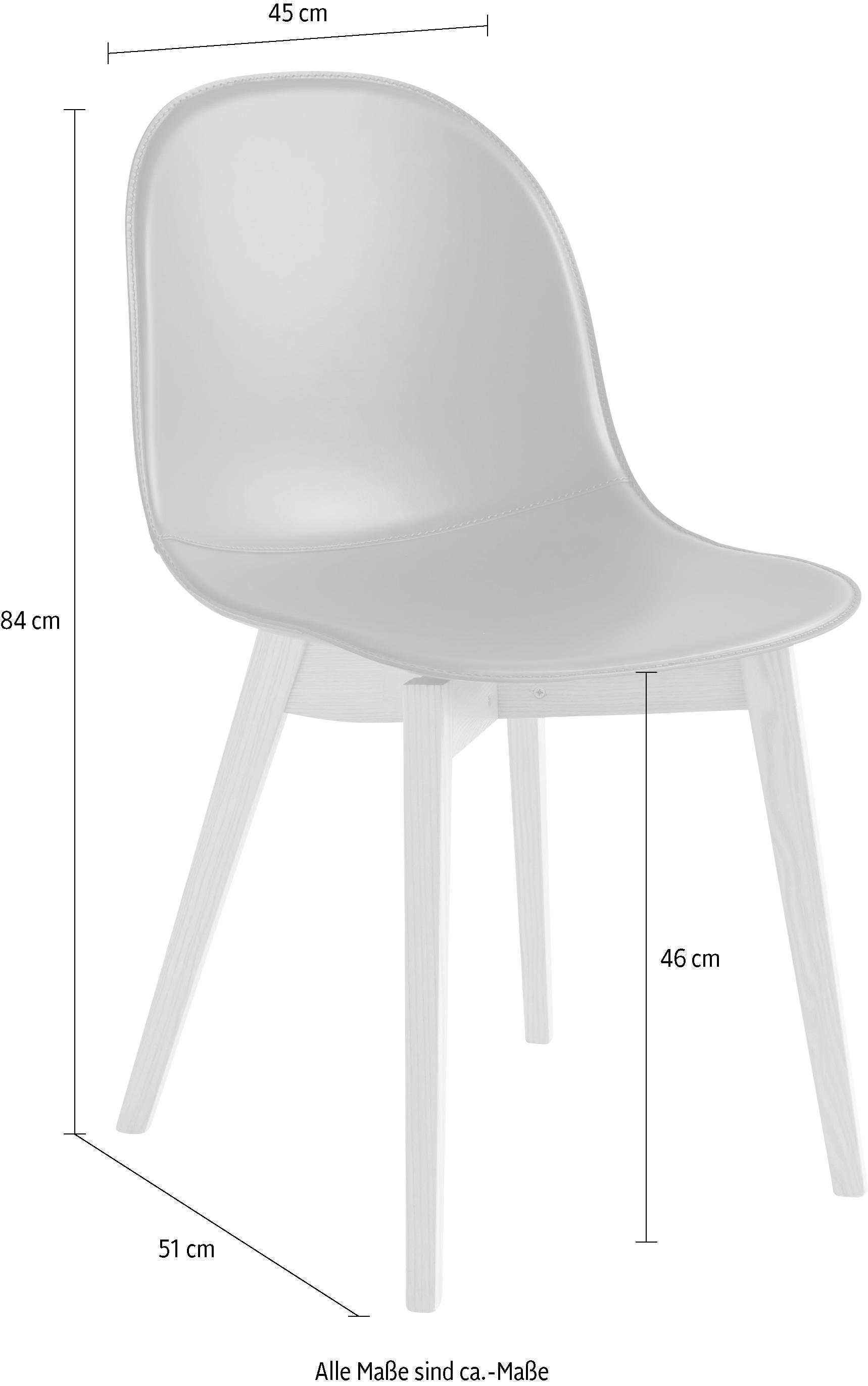 St) (Set, 2 / 4-Fußstuhl Academy connubia -V_P19W CB/1665-LHS