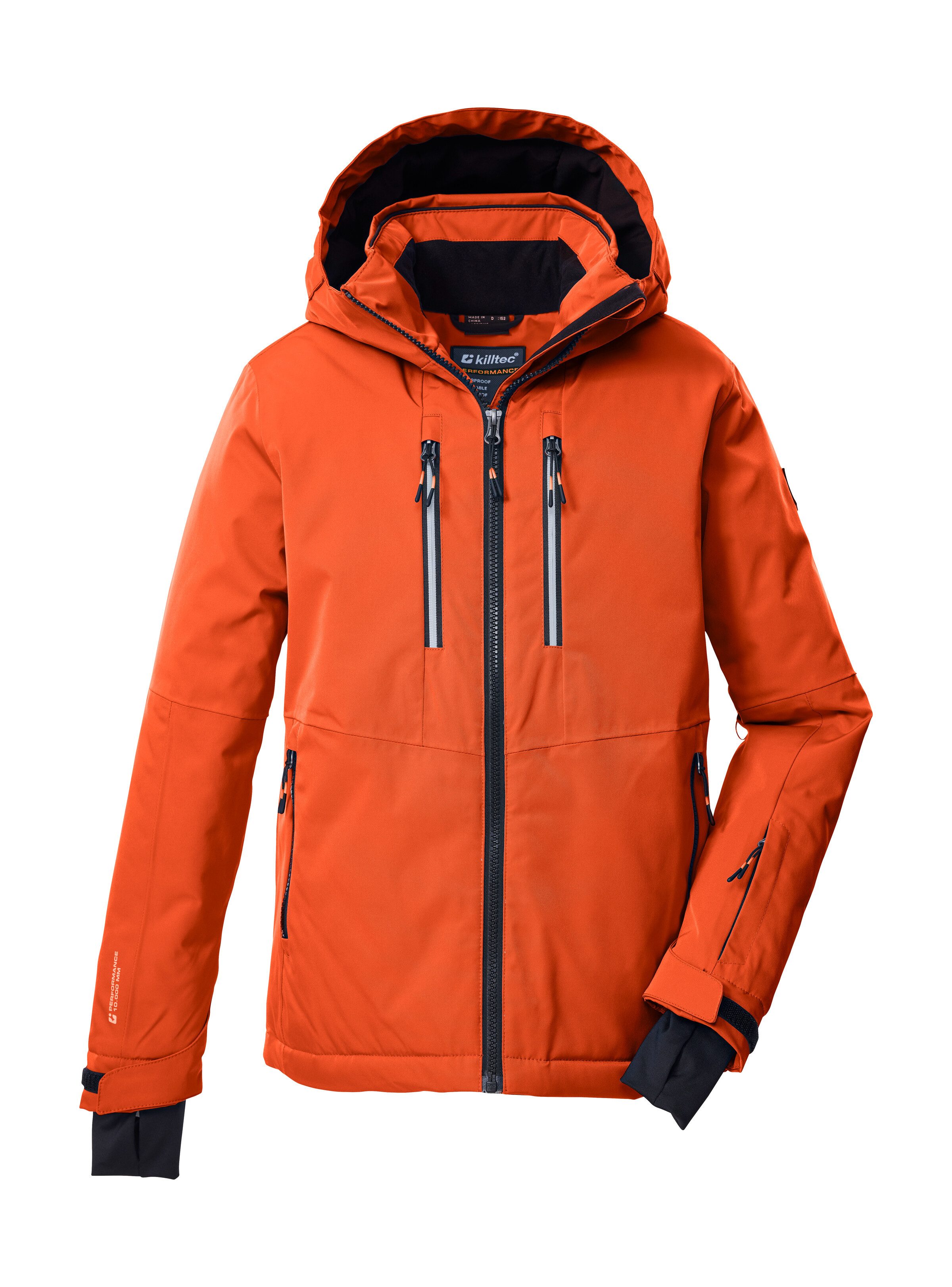 Killtec Skijacke KSW 191 BYS SKI JCKT Wasserdichte Kinderjacke mit Kapuze, Schneefang und Reflektoren