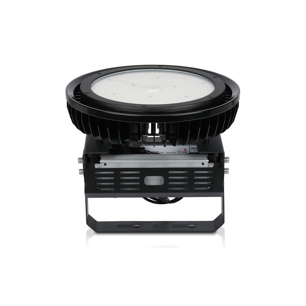 V-TAC Flutlichtstrahler, Leuchtmittel inklusive, Neutralweiß, LED-Flutlicht Hallenbeleuchtung Werkstattlampe Dimmbar Schwarz D 36 cm