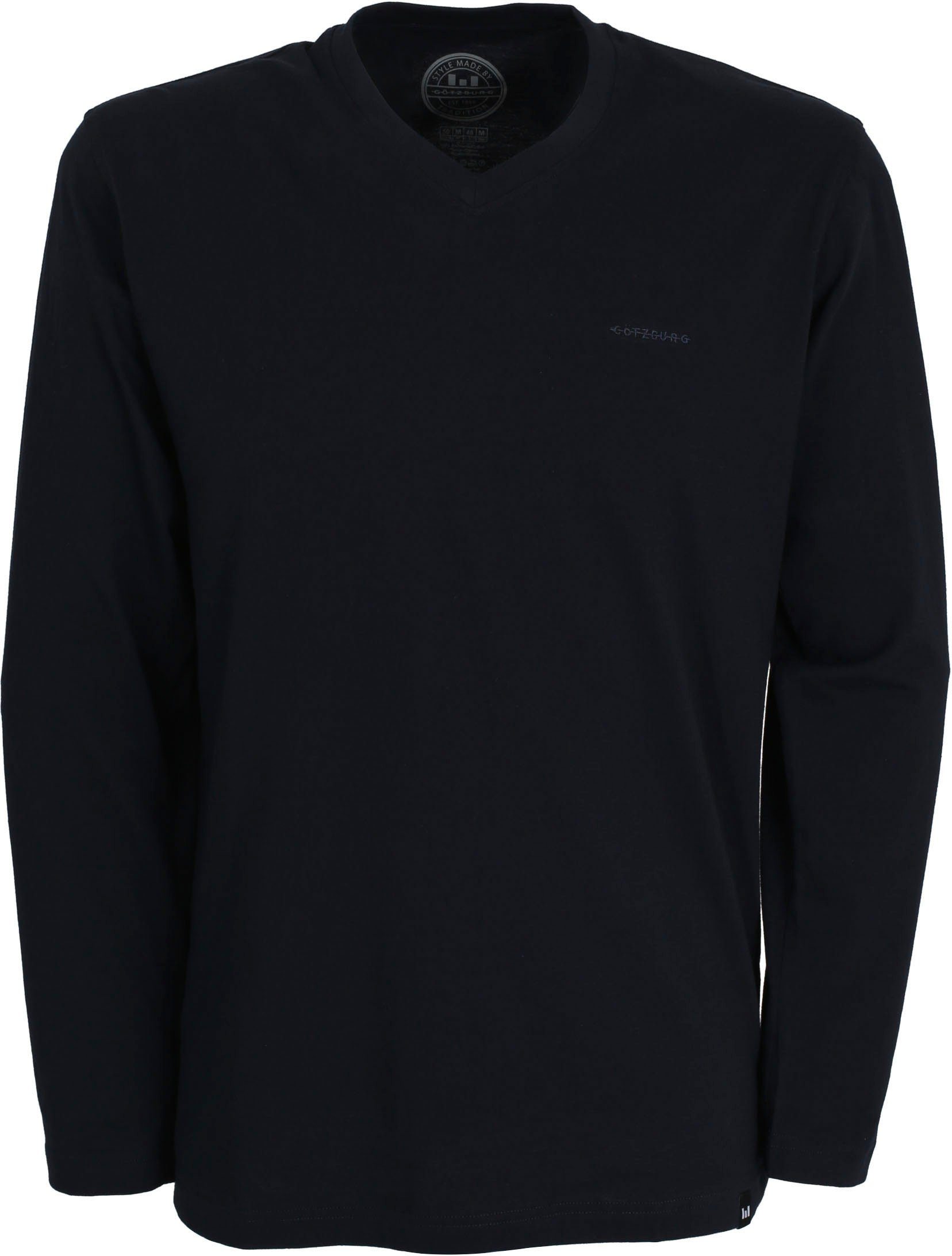 GÖTZBURG Pyjamaoberteil New York V-Ausschnitt, Langarm, günstig online kaufen
