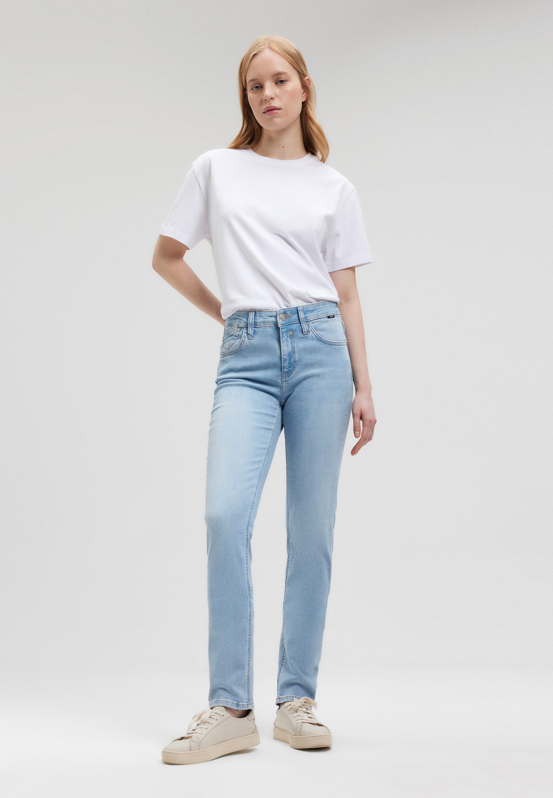 Mavi Skinny-fit-Jeans // Label-Detail Modell "Sophie" Slim Skinny Jeans
