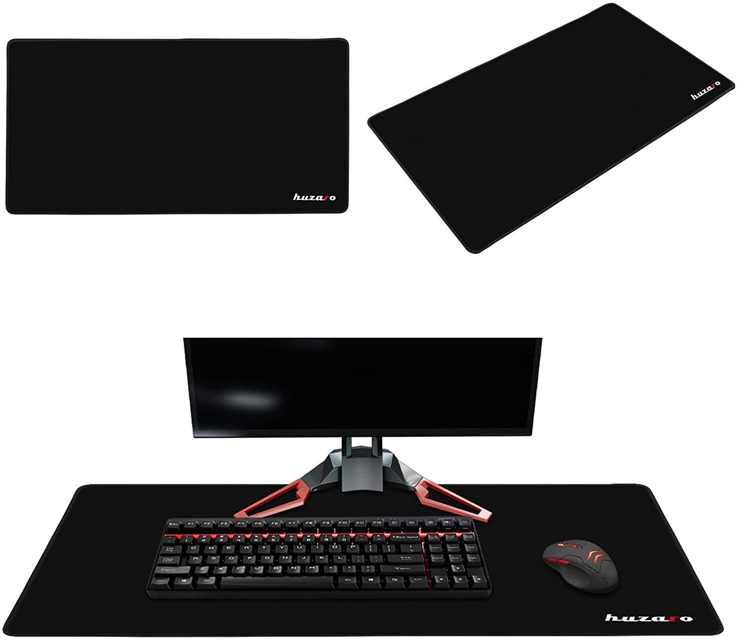 huzaro Gaming Mauspad »Mousepad XL Gaming Mauspad groß wasserdicht  Anti-Rutsch ergonomisches Form hohe Präzision der Mausbewegung Dicke 4 mm«