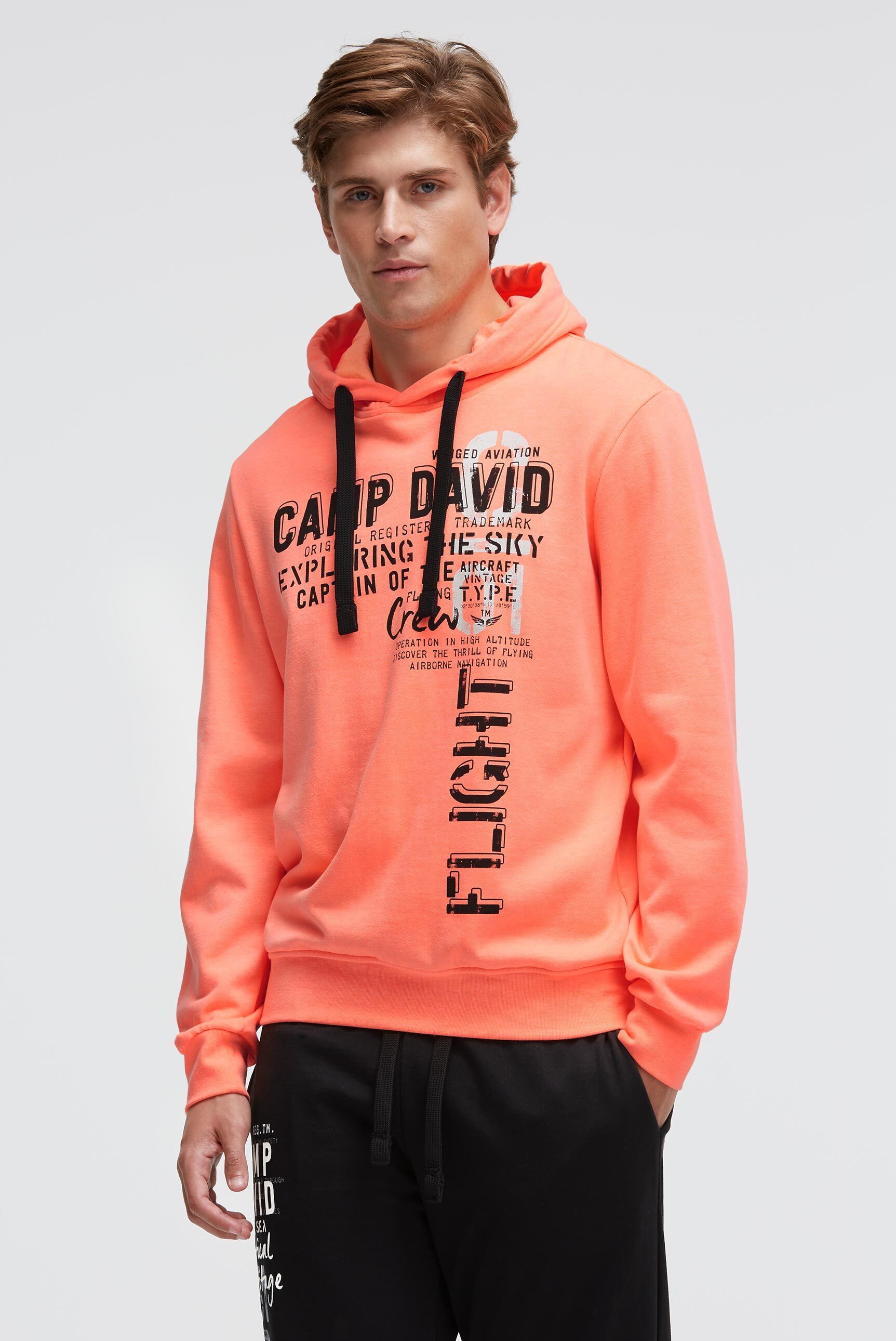 CAMP DAVID Kapuzensweatshirt mit Baumwolle