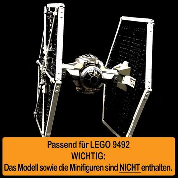 AREA17 Standfuß Acryl Display Stand für LEGO 9492 Tie Fighter, Verschiedene Winkel und Positionen einstellbar