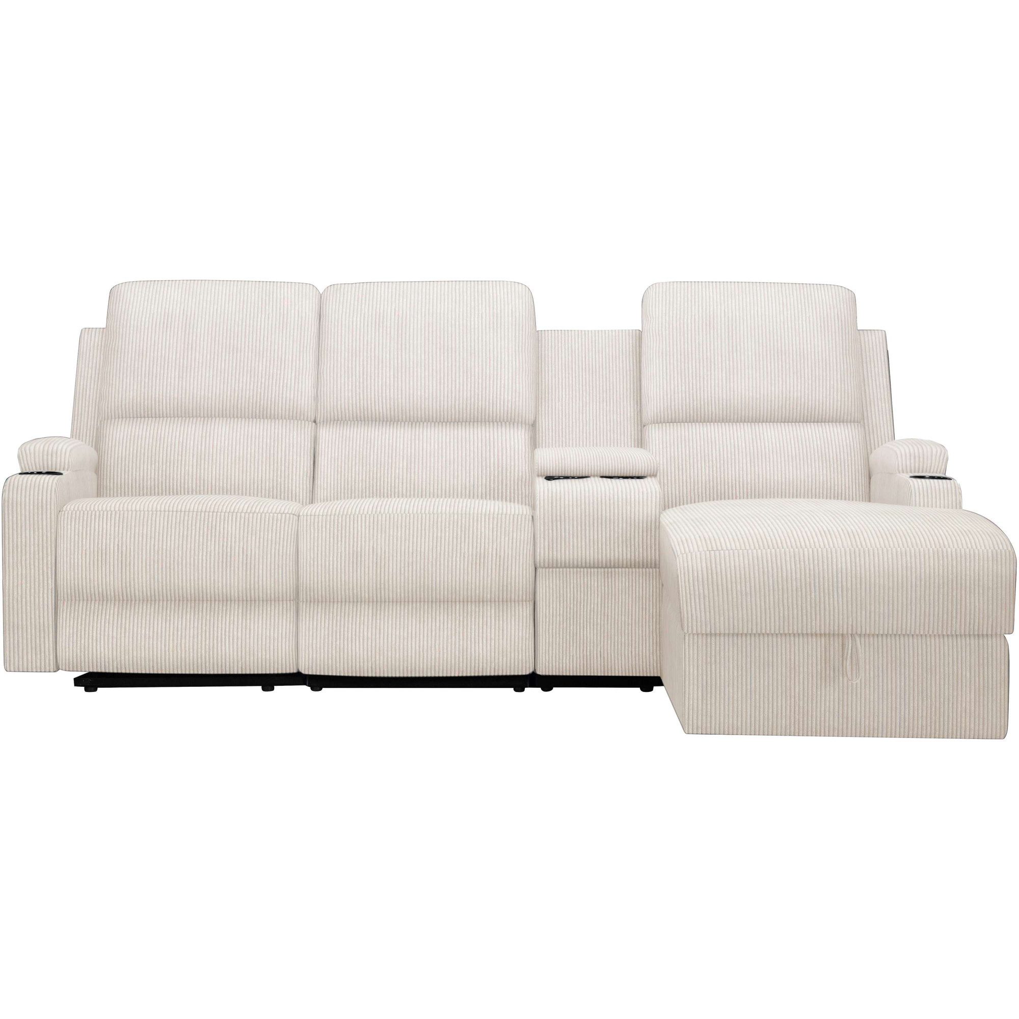 Home affaire Ecksofa NAPORI Multimediasofa, 3er Kinosessel XXL, L-Form, Cor günstig online kaufen