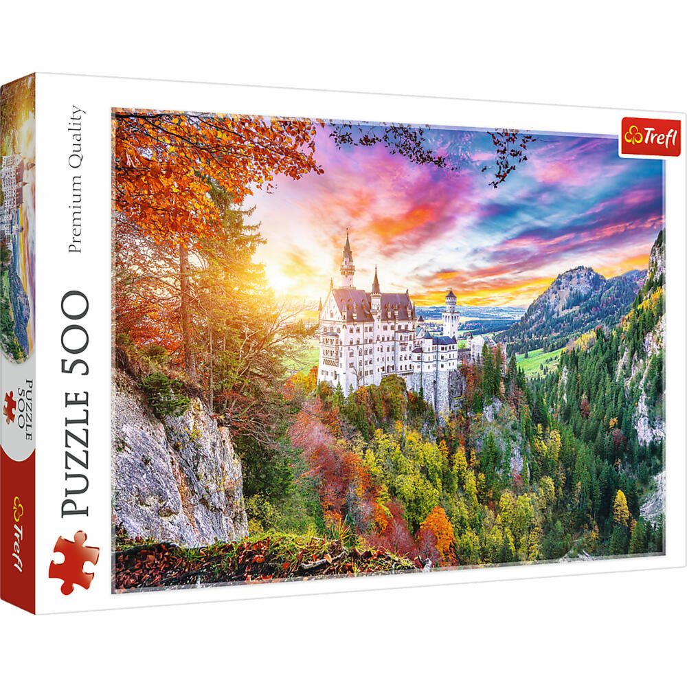 Trefl Puzzle Blick auf Neuschwanstein, 500 Puzzleteile