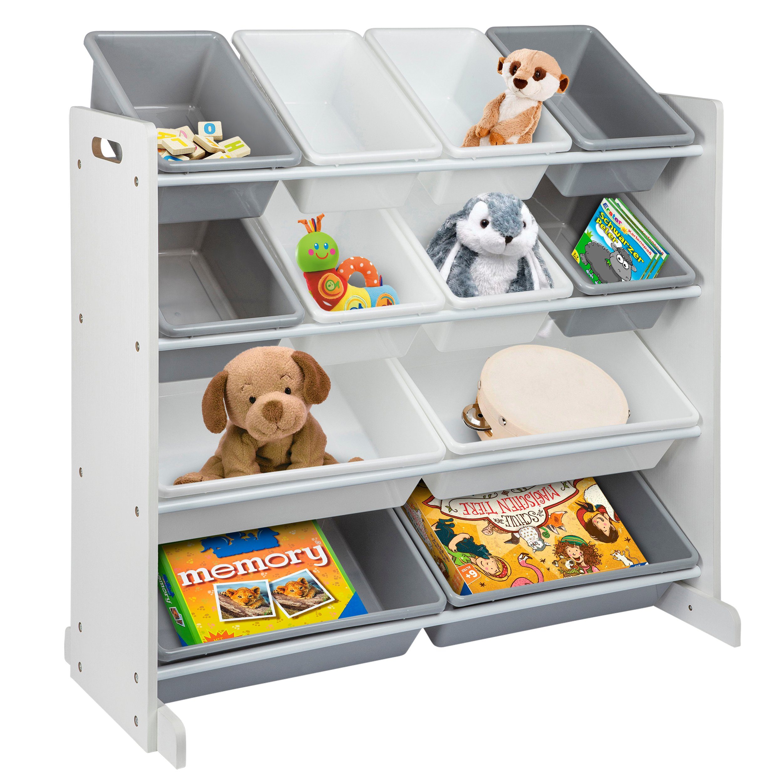 ONVAYA Stauraumregal Spielzeugregal mit Boxen Kinderregal, Organizer