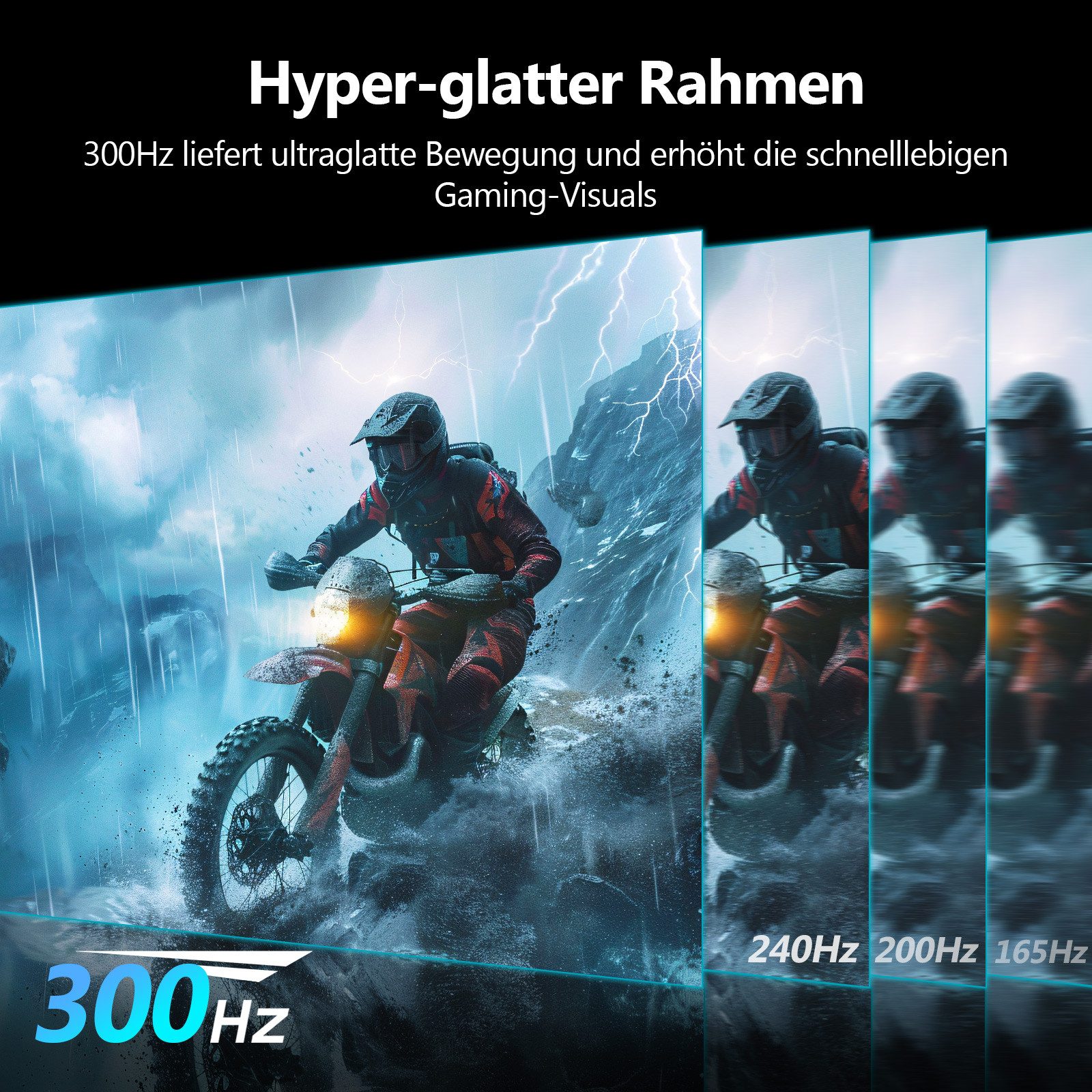 Z-EDGE 27 Zoll 300Hz 1ms Curved 1500R VA 1080P Curved-Gaming-Monitor (68,6 cm/27 ", 1920x1080 px, Full HD, 1 ms Reaktionszeit, 300 Hz, LCD)