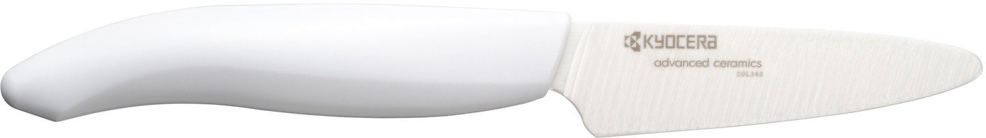 KYOCERA GEN, Hochleistungskeramik-Klinge, cm 7,5 Schälmesser weiß/weiß extrem scharfe Klinge