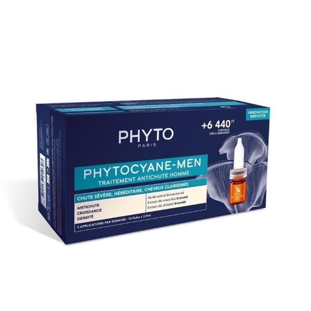 Phyto Paris Haarwasser Phyto Phytocyane Männer Anti-Haarausfall 12x