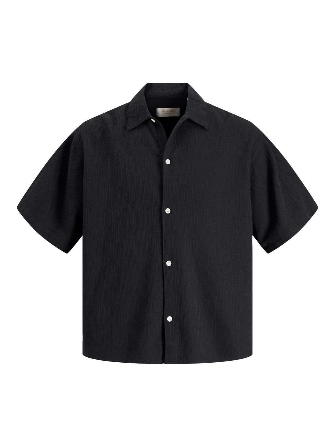 Jack & Jones Kurzarmhemd JORMONTAUK WAVY TEXTURE (1-tlg)