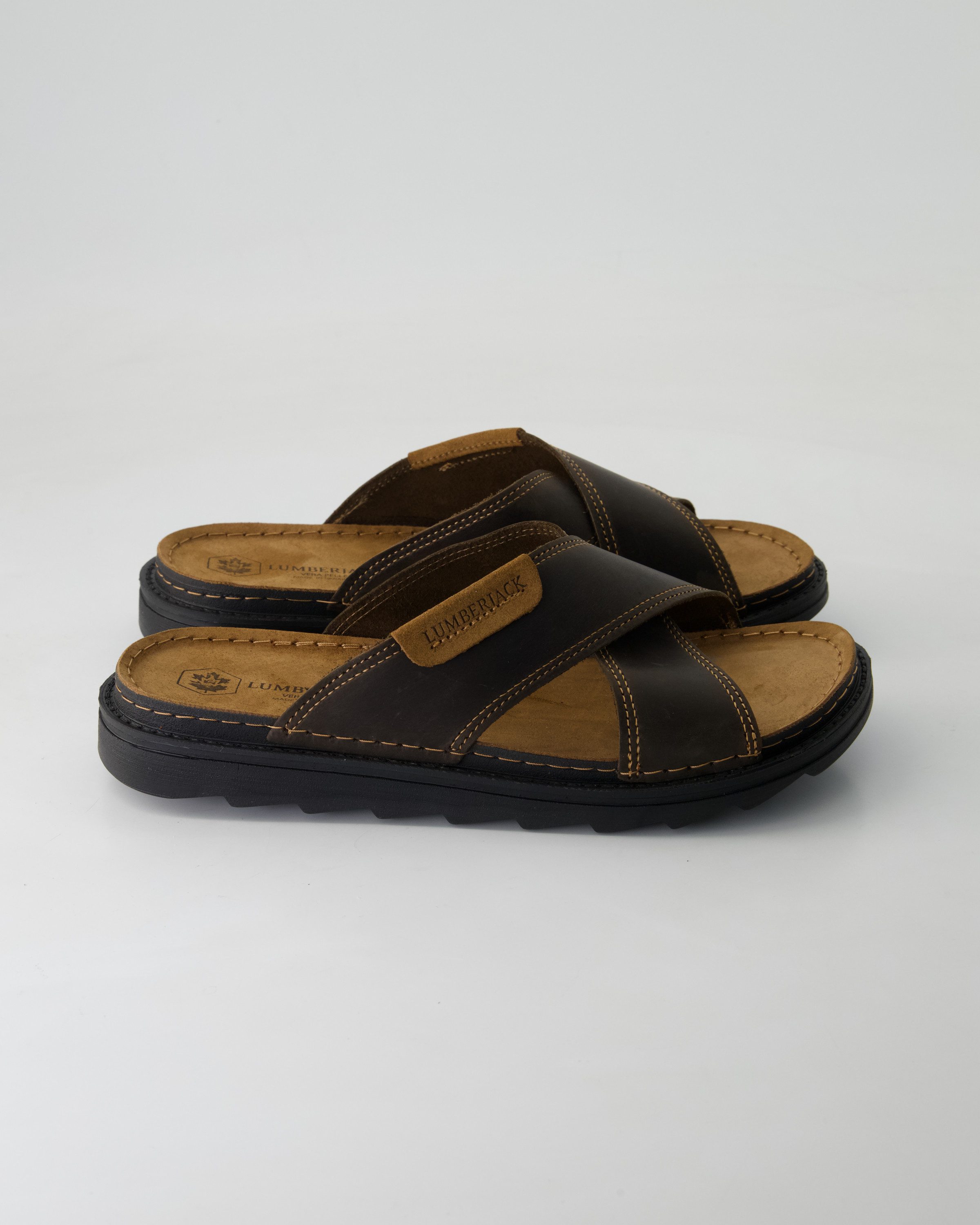 LUMBERJACK Asher Pantolette Obermaterial: Leder günstig online kaufen