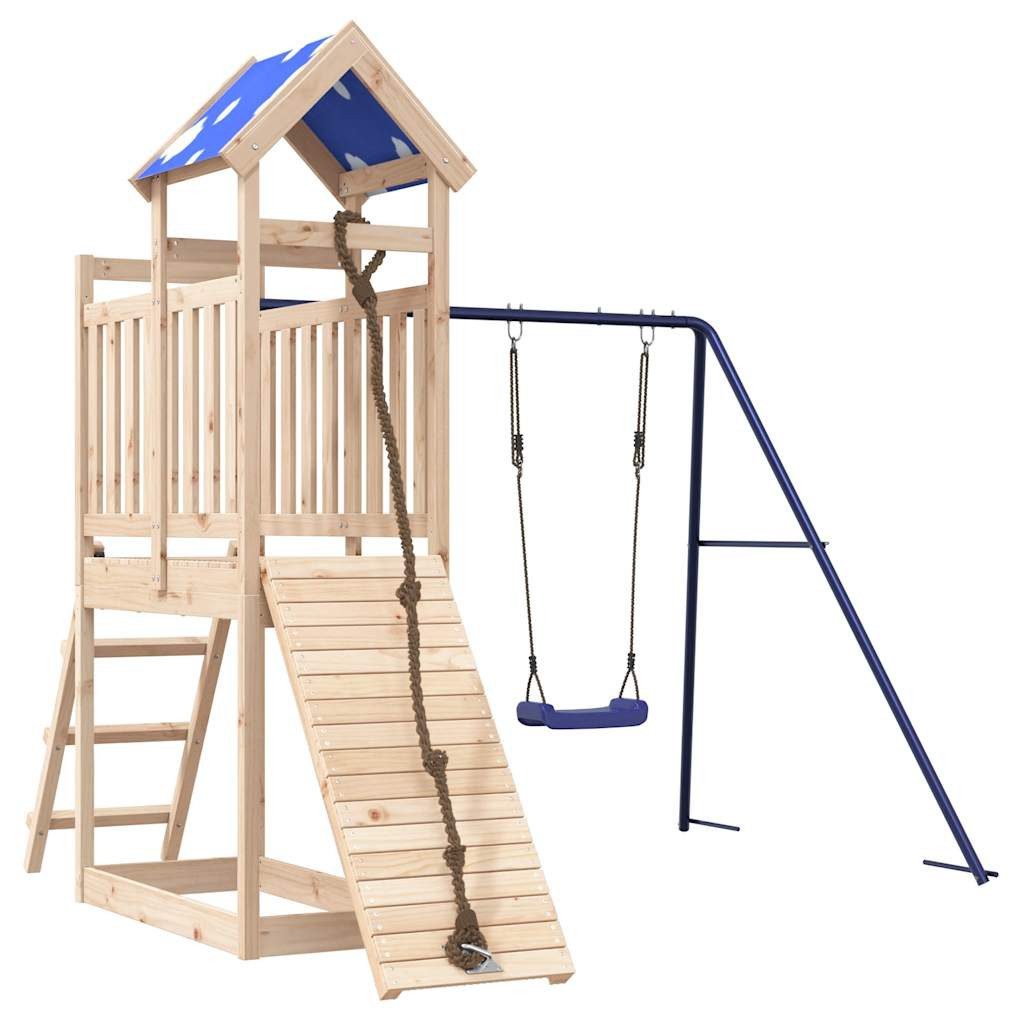 vidaXL Spielturm Spielturm Massivholz Kiefer