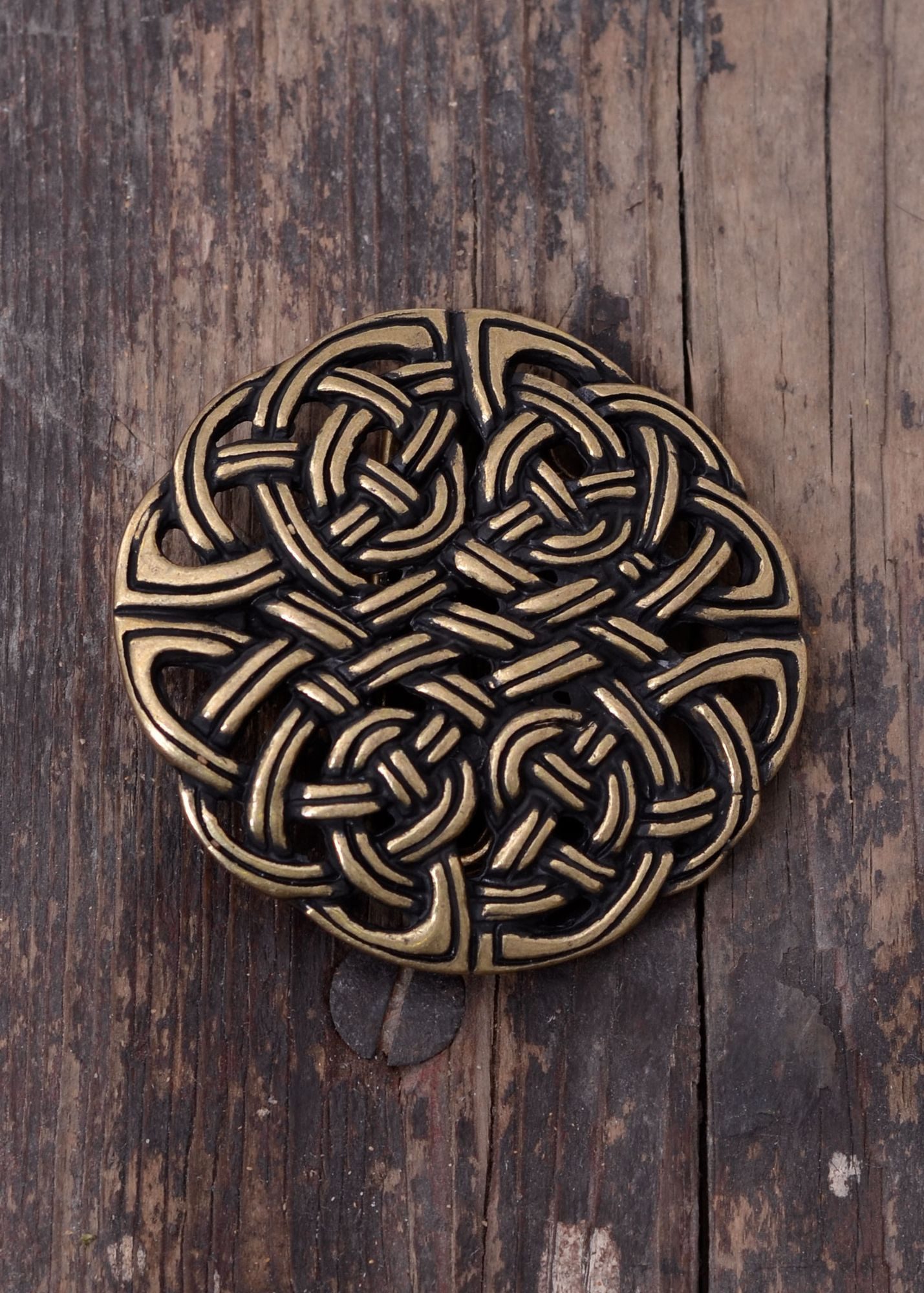Kostüm Gürtelschnalle - Keltischer Knoten, bronzefarben