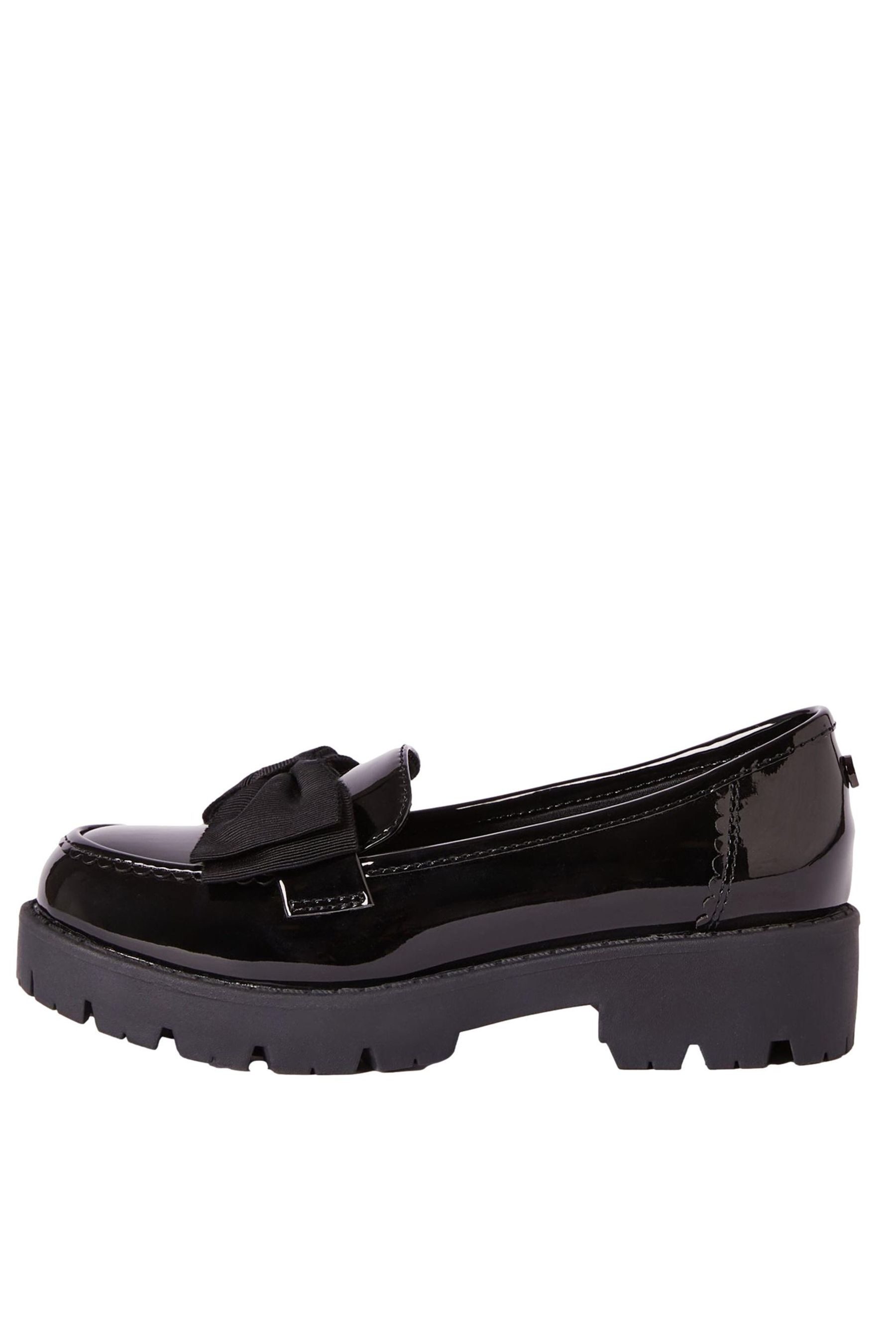Lipsy Loafer mit Schleife, weite Passform Loafer