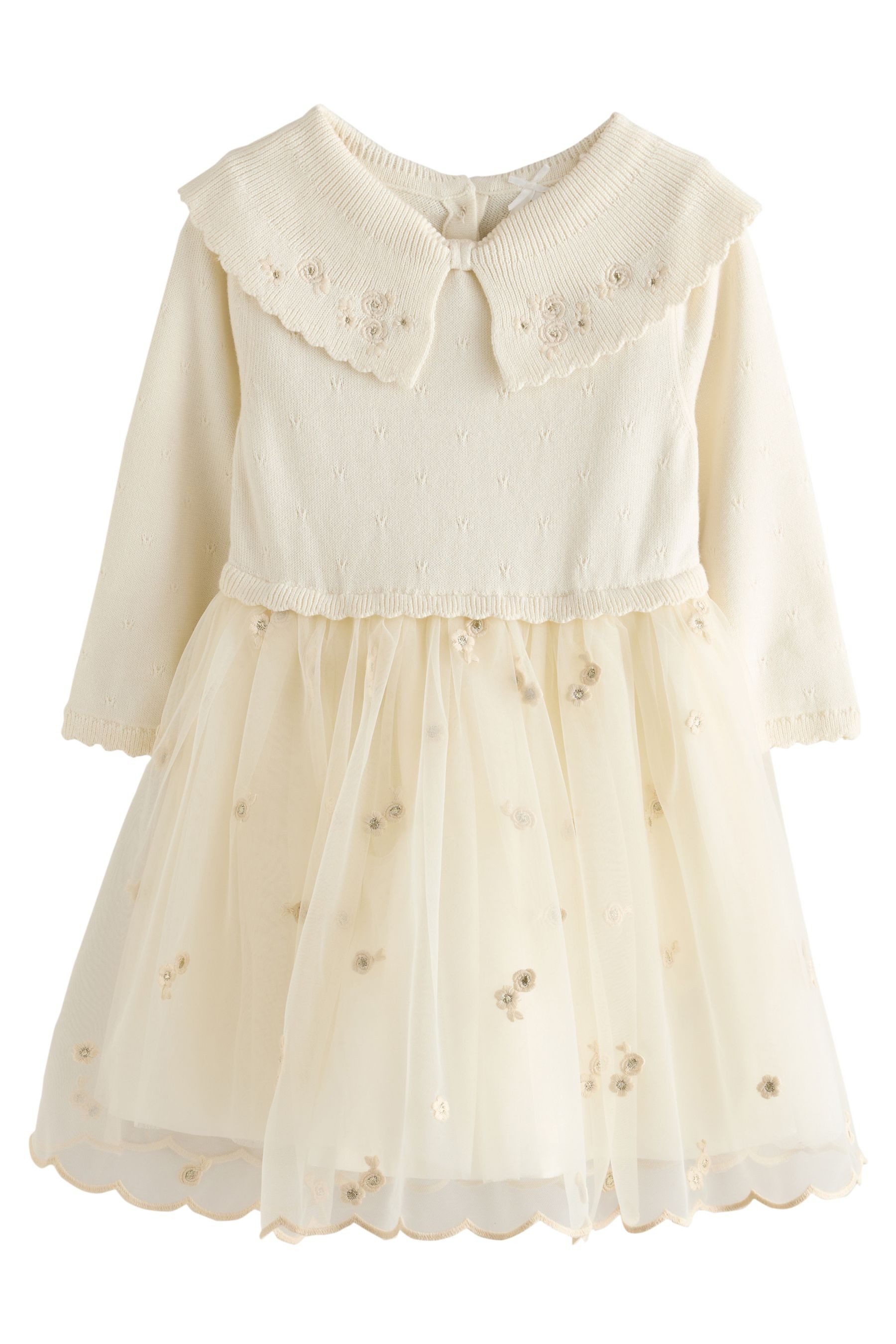 Next Partykleid Festliches Kleid mit Schleife/Kragen (1-tlg)