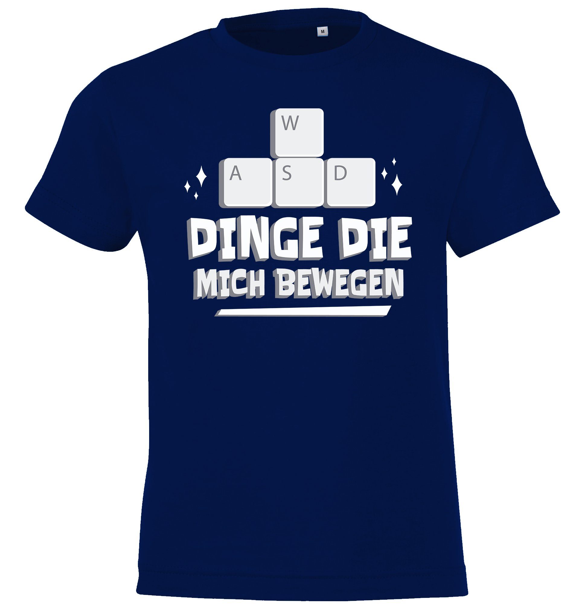 Youth Designz T-Shirt Dinge Die Mich Bewegen Kinder Shirt mit lustigem Gaming Frontprint Navyblau