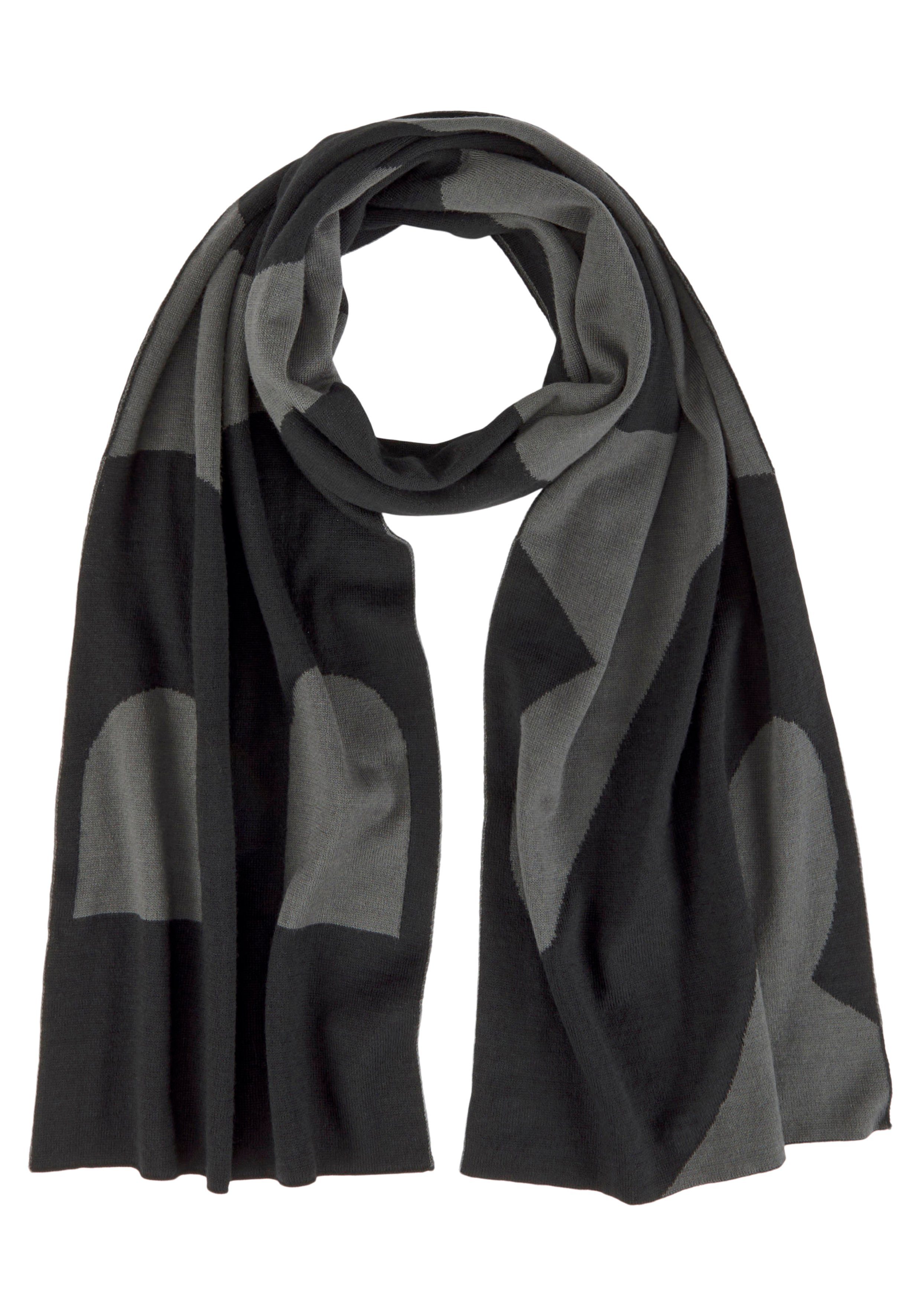 BOSS GREEN Schal Acro_Scarf-X, in gemustertem Design