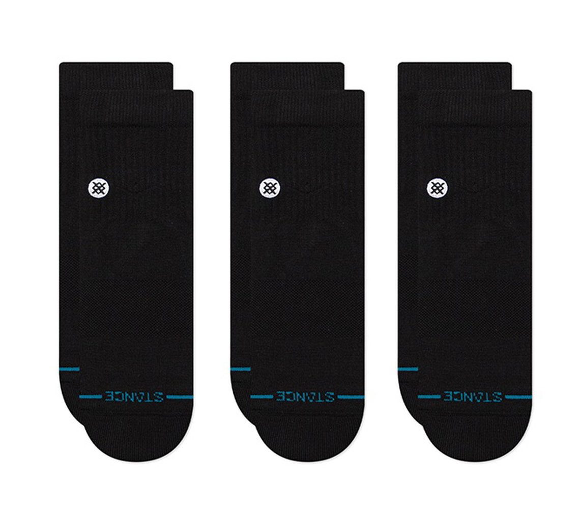 Stance Socken Tagessocke Quarter Icon schwarz - 3 Paar