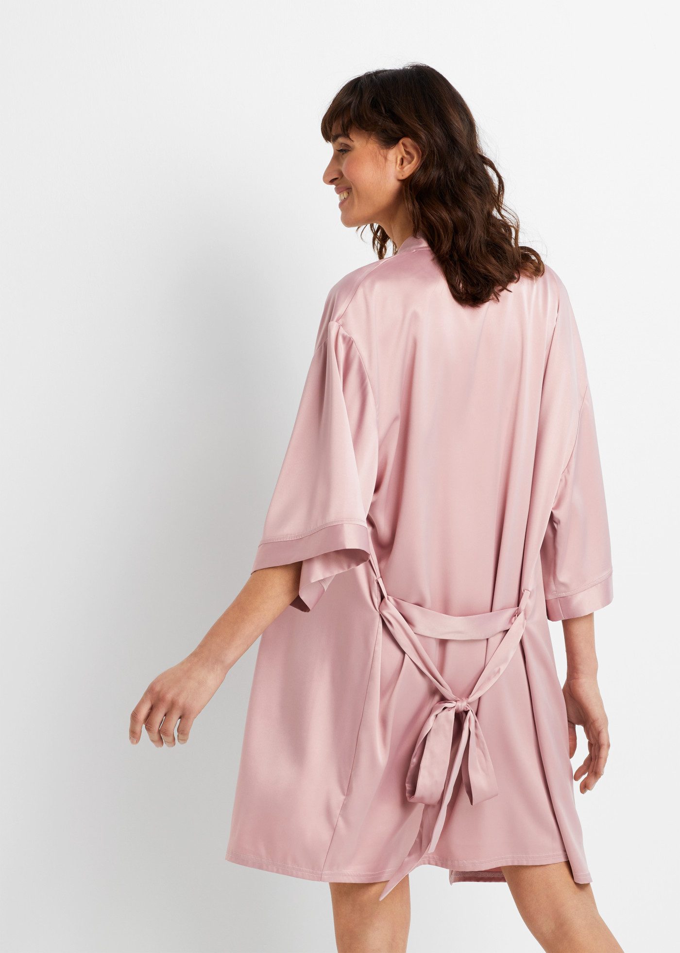 bonprix Kimono, Kurzform, Gürtel, im Kimono-Stil mit Negligé
