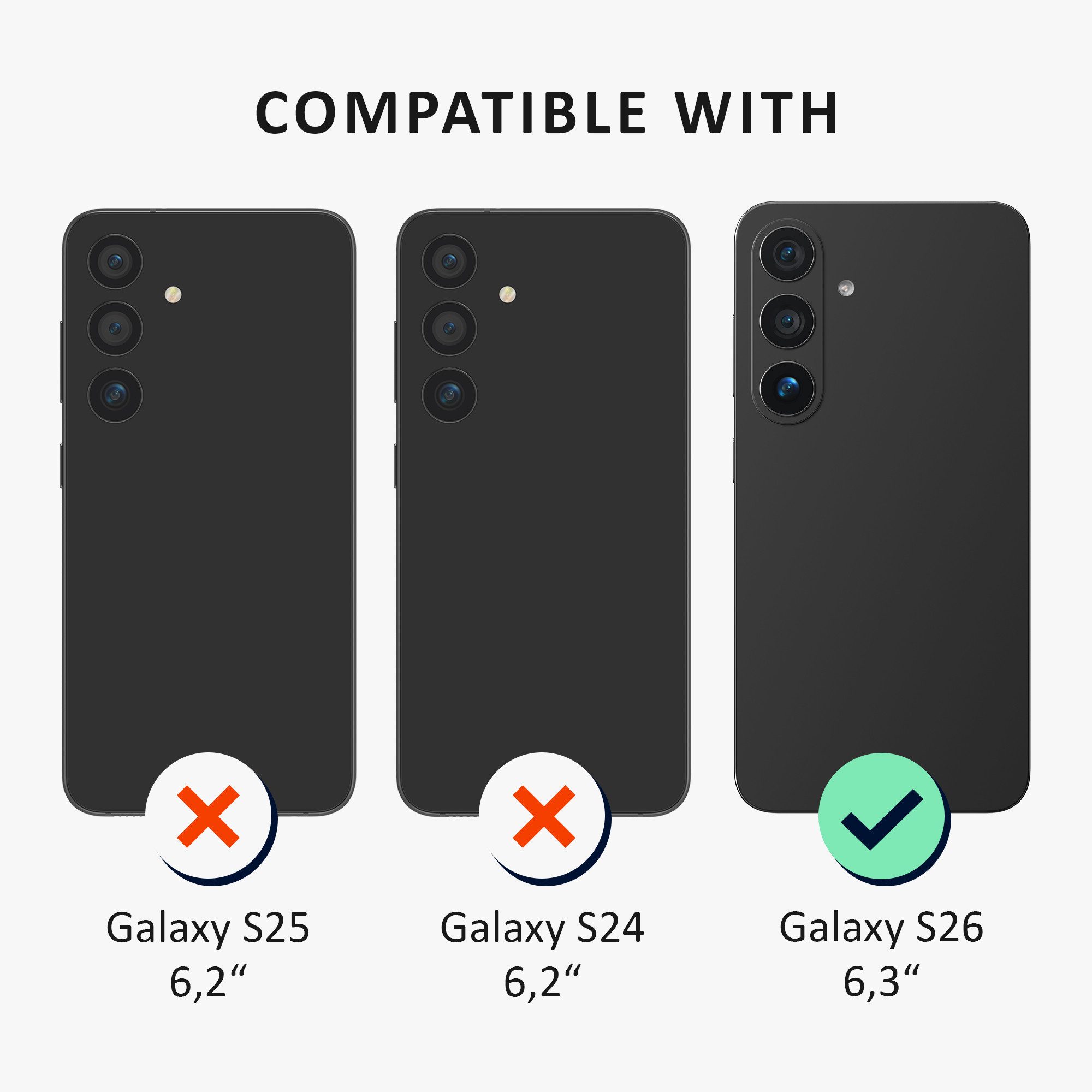 kalibri Smartphone-Hülle Hülle für Samsung Galaxy S26 Aramid Handy Schutzhülle, Cover Case Handyhülle - Kompatibel mit MagSafe
