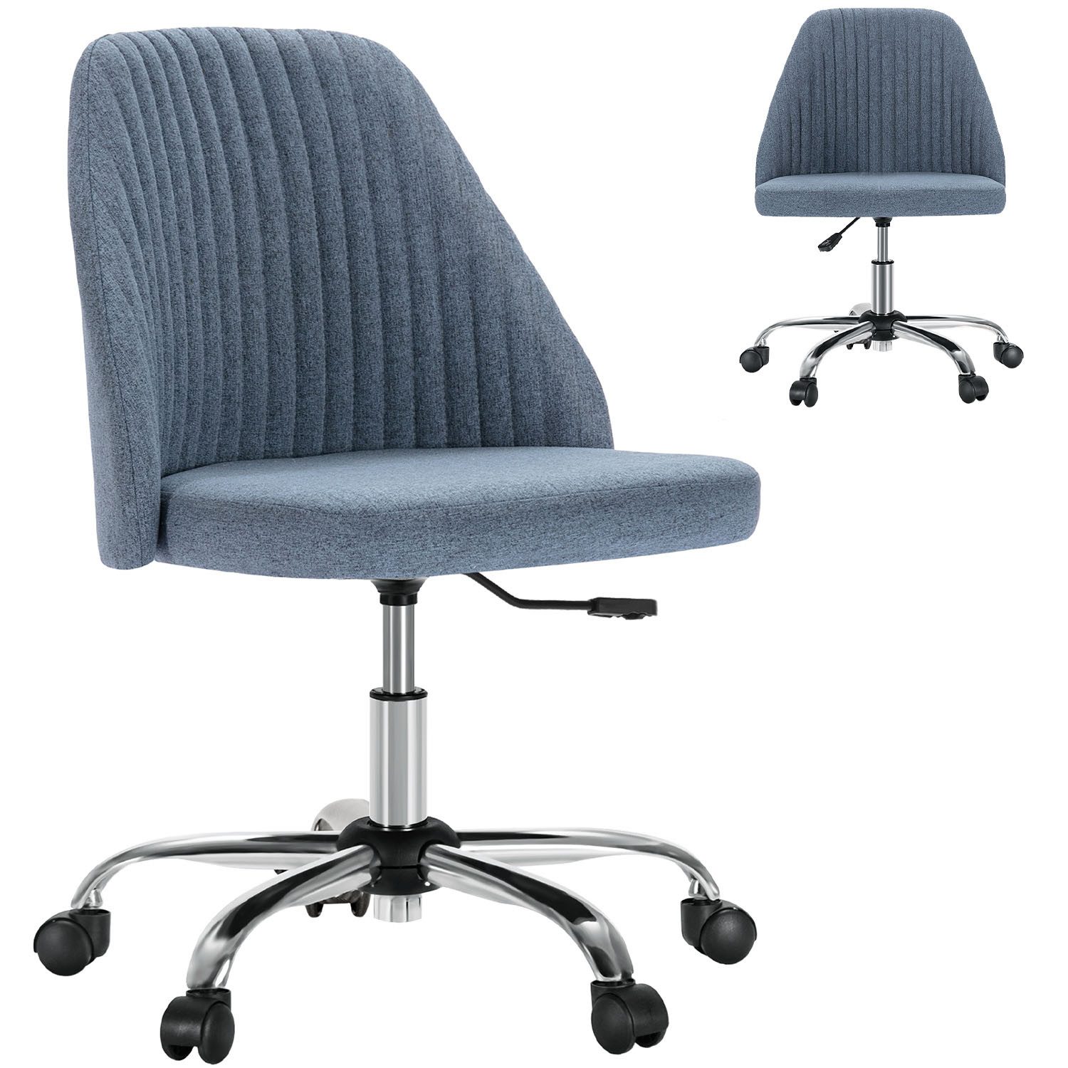 IDEASY Bürostuhl Höhenverstellbarer Bürodrehstuhl ohne Armlehnen, Um 360 Gr günstig online kaufen