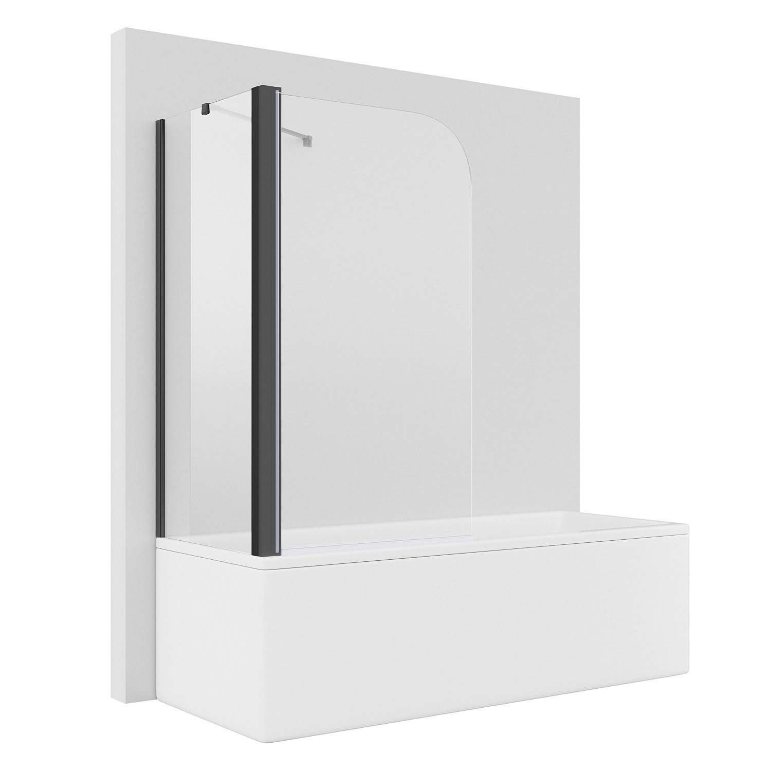 SONNI Badewannenaufsatz NANO Glas, 80x140cm, Badewannenaufsatz mit Seitenwa günstig online kaufen