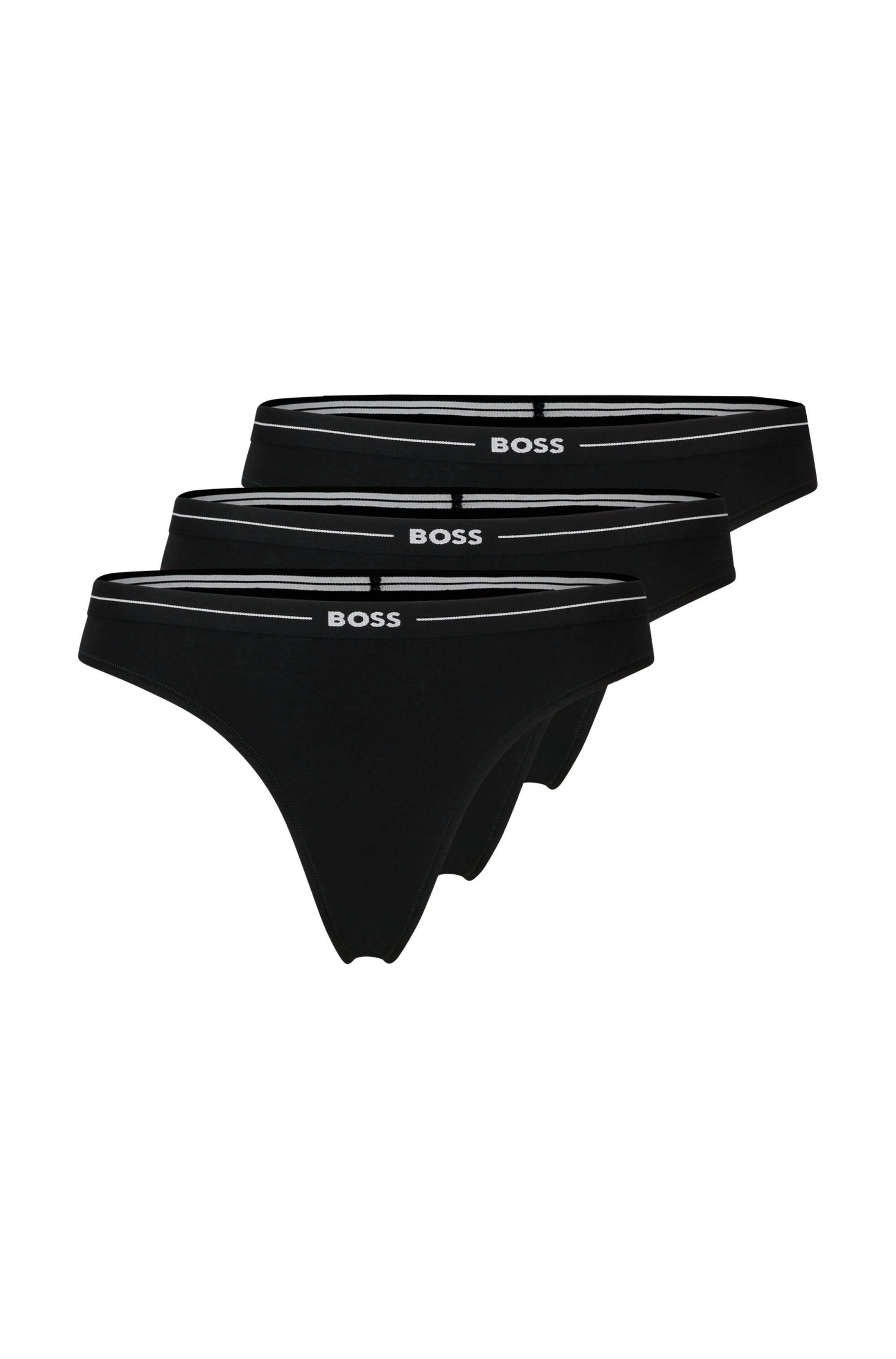 BOSS String 3P THONG (Packung, 3-St., 3er) mit BOSS Logobund