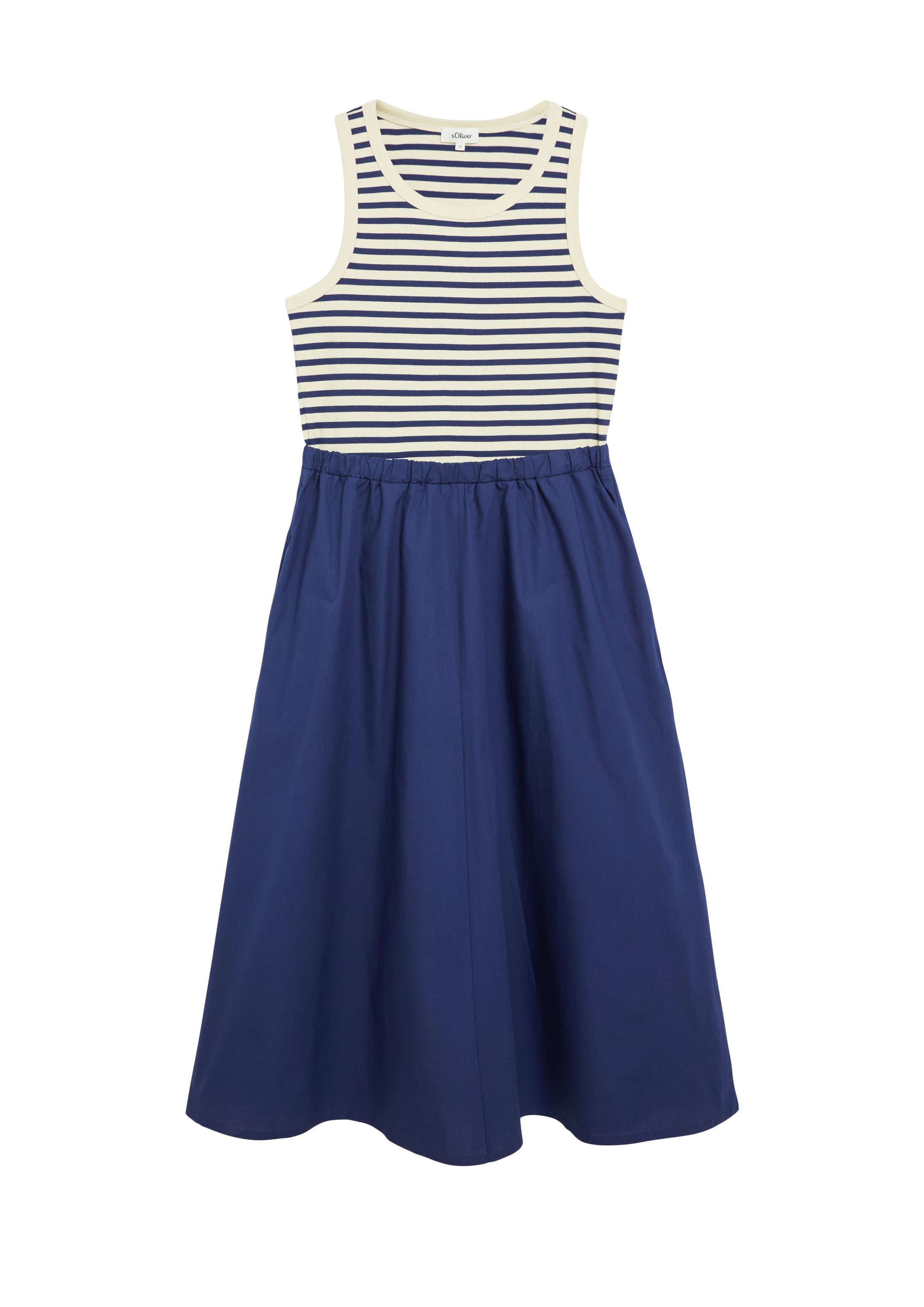s.Oliver Midikleid Kleid Kleid im Fabricmix mit Eingrifftaschen