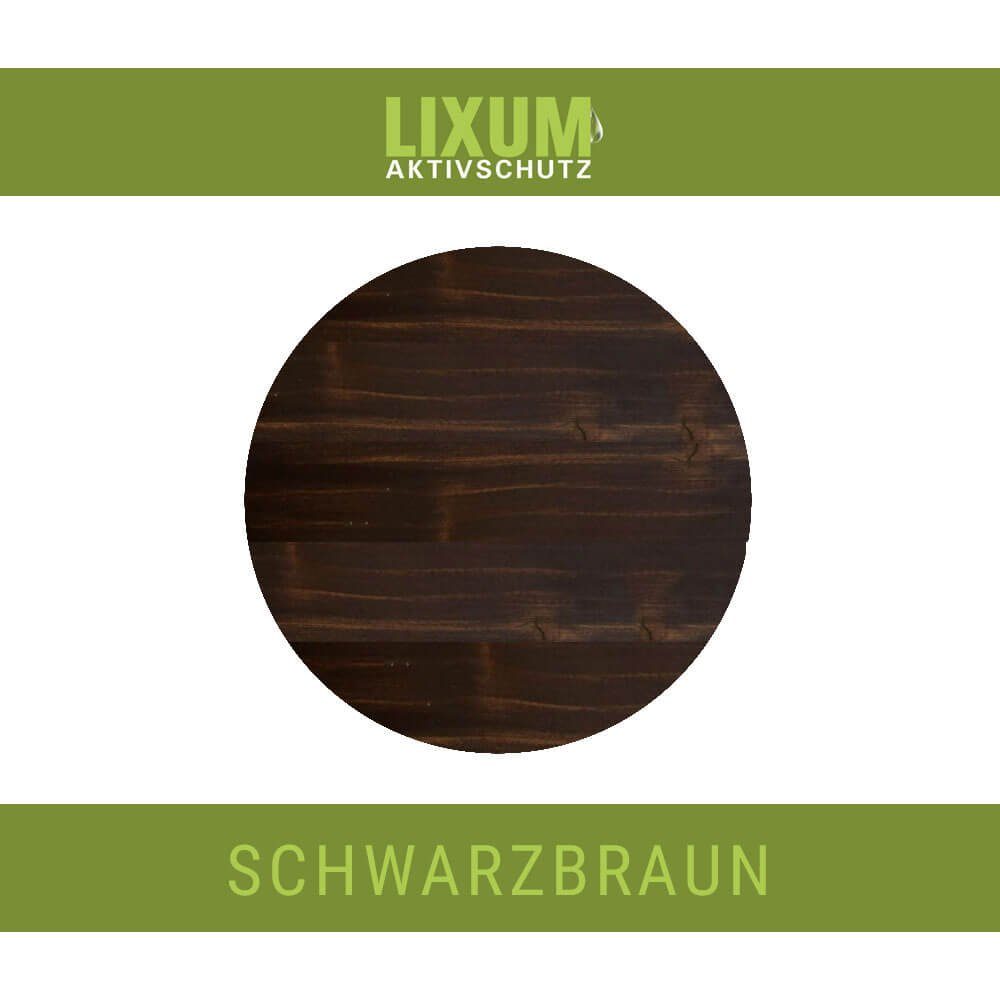 LIXUM Holzschutzlasur Lasur Stall - PRO Tierstall natürliche LIXUM Schwarzbraun & biologische universell 100