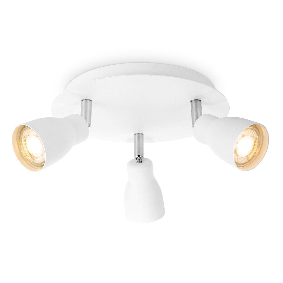 inkl. home GU10 3fach ALBA Leuchtmittel weiß Deckenleuchte sweet LED Rondell Deckenleuchte home
