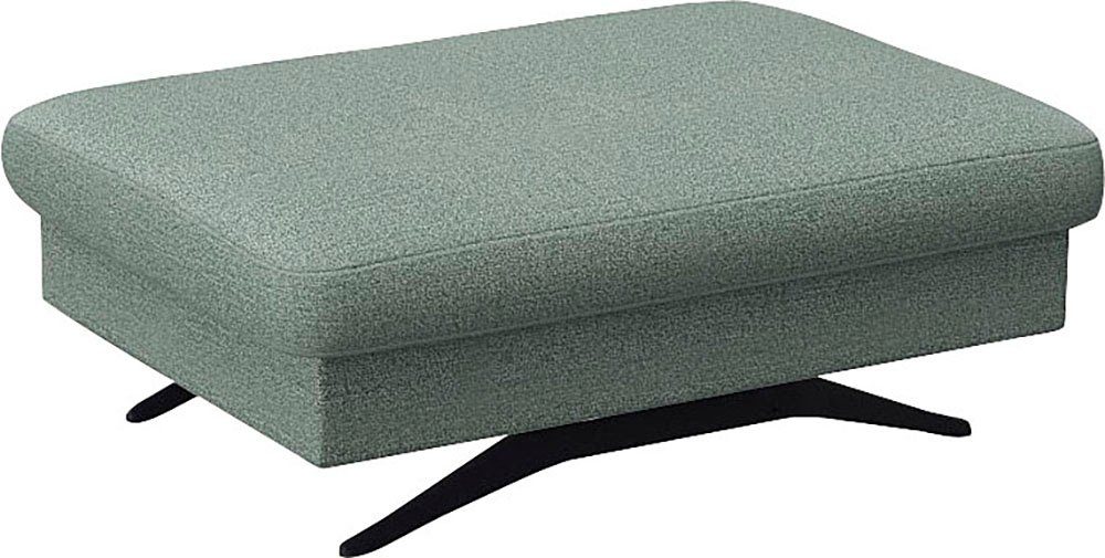 FLEXLUX Pouf Glow Sitzhocker, Polsterhocker, Hocker mit Stauraum, Fuß schwarz