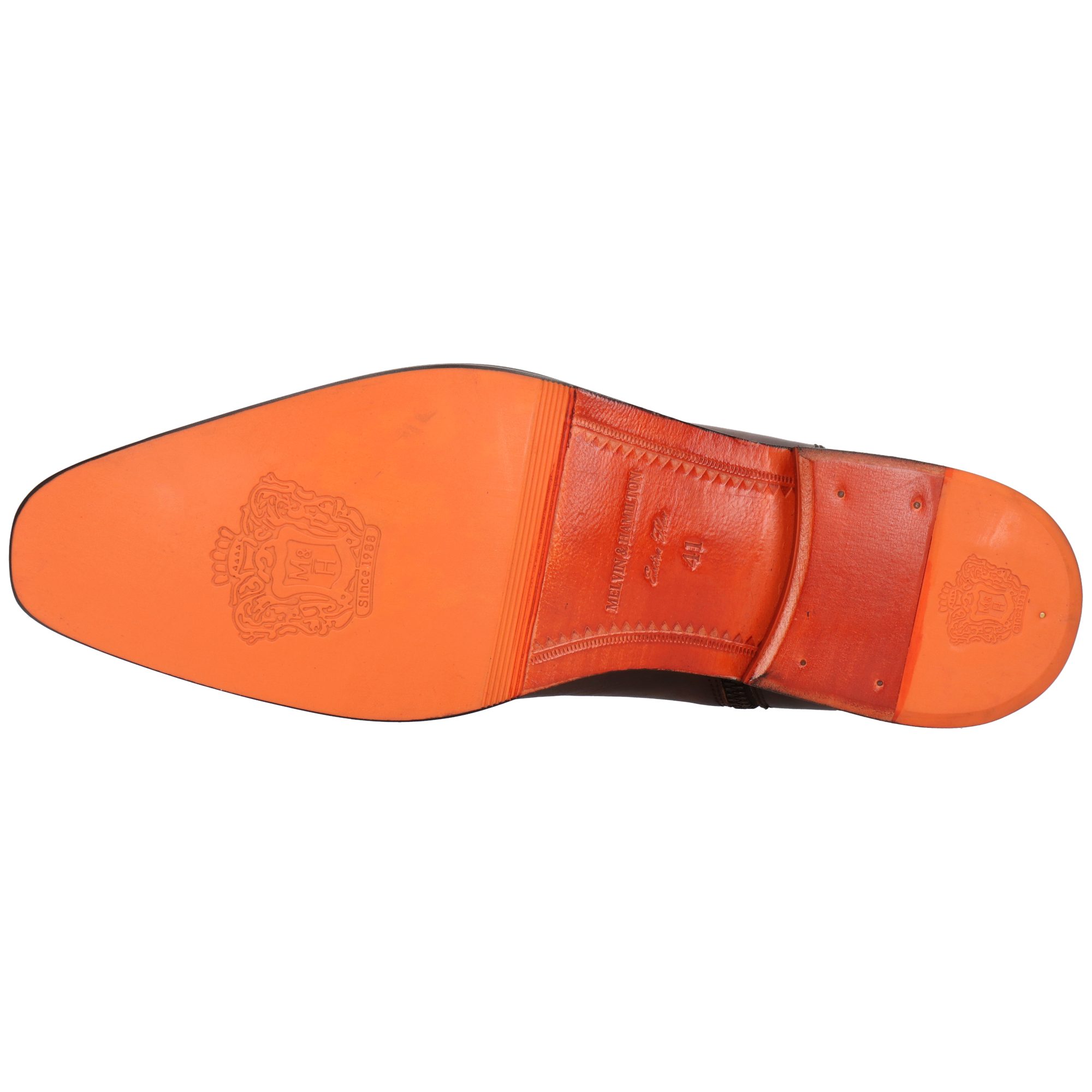 Melvin & Hamilton Lawrence 7 Leder-Stiefeletten für Herren Stiefelette Flache Absätze, Echtes Leder, Vegetabile Gerbung