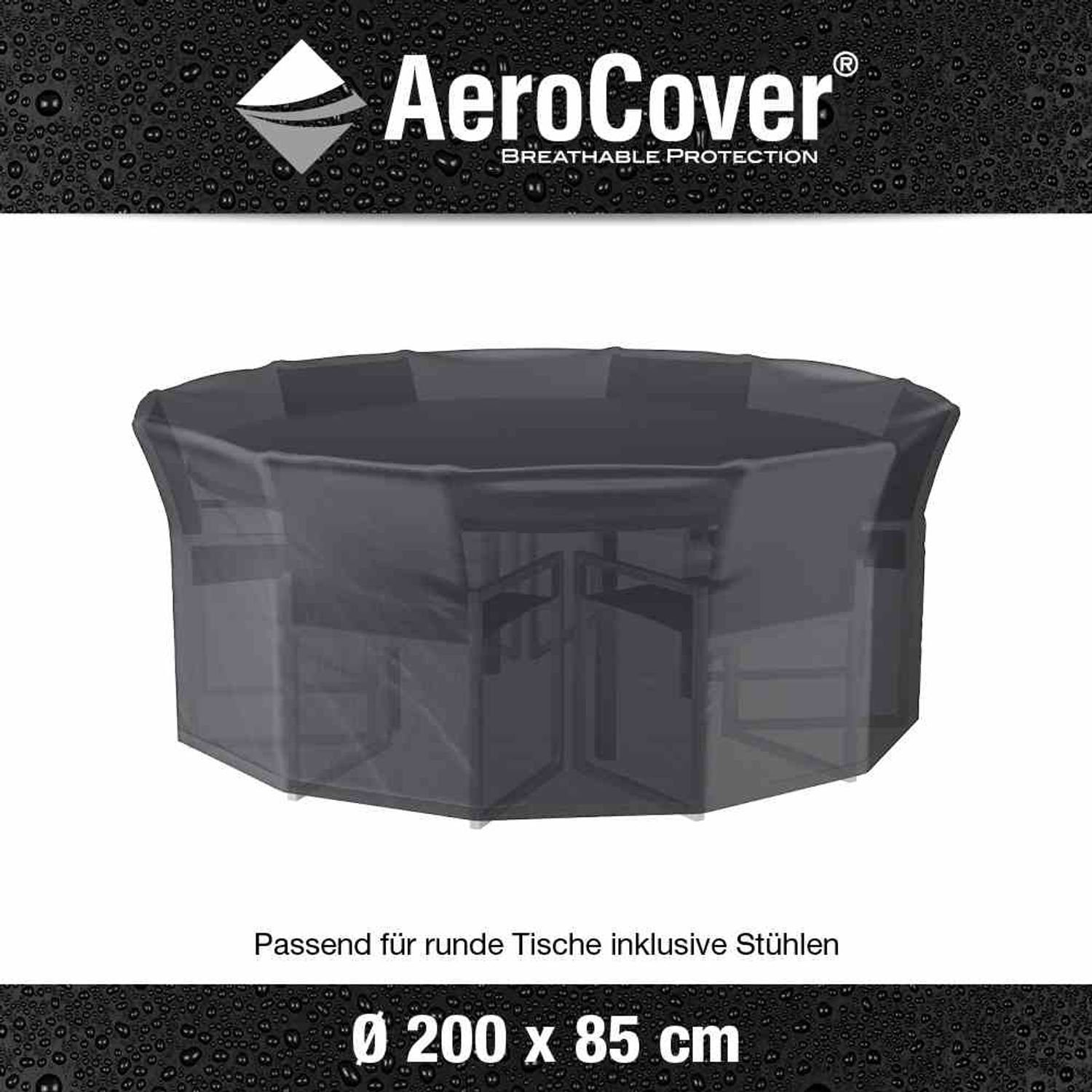 Thumbnail - AeroCover Schutzplane Atmungsaktive Schutzhülle für Sitzgruppen Ø200xH85 cm