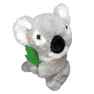 BEMIRO Tierkuscheltier Kuscheltier Koala mit Eukalyptusblätter - ca. 20 cm