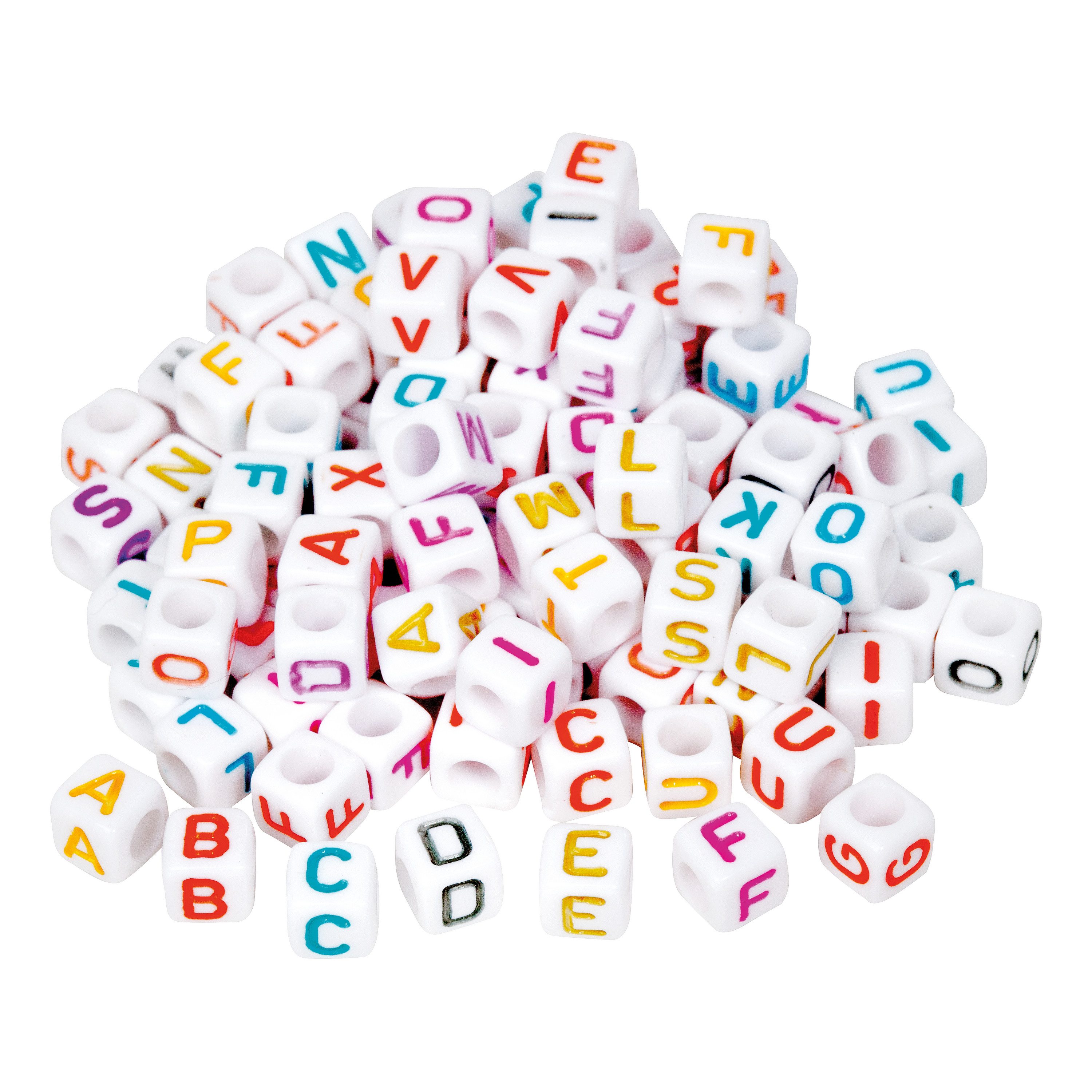 Pracht Bastelperlen Buchstaben, für Loom Bands, bunt