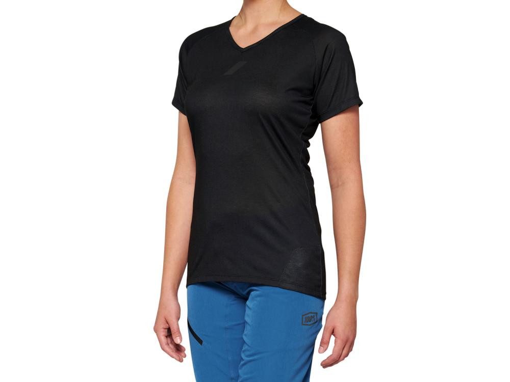 100% Bikerjacke 100% Airmatic Womens Short Sleeve Jersey S black - komfortables MTB-Tr