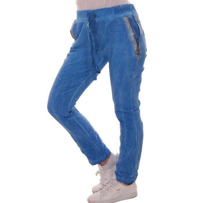 Charis Moda Jogg Pants Joggpants Trendhose mit elastischem Bund und Tunnelzugschnürung