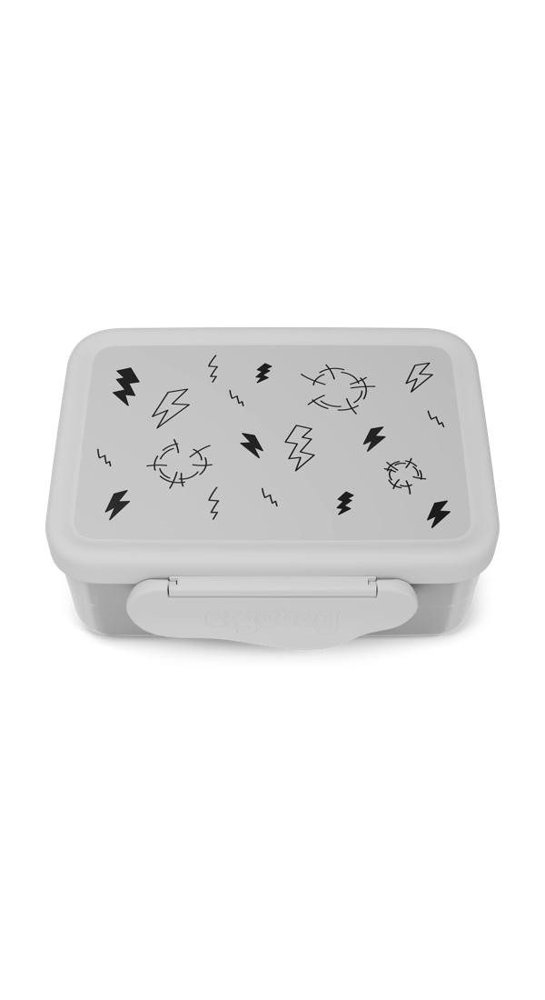 ergobag Lunchbox Edelstahl Brotdose, Edelstahl, (Edelstahl Brotdose, 3-tlg., 1x Brotdose, 1x Trennfach), spülmaschinengeeignet