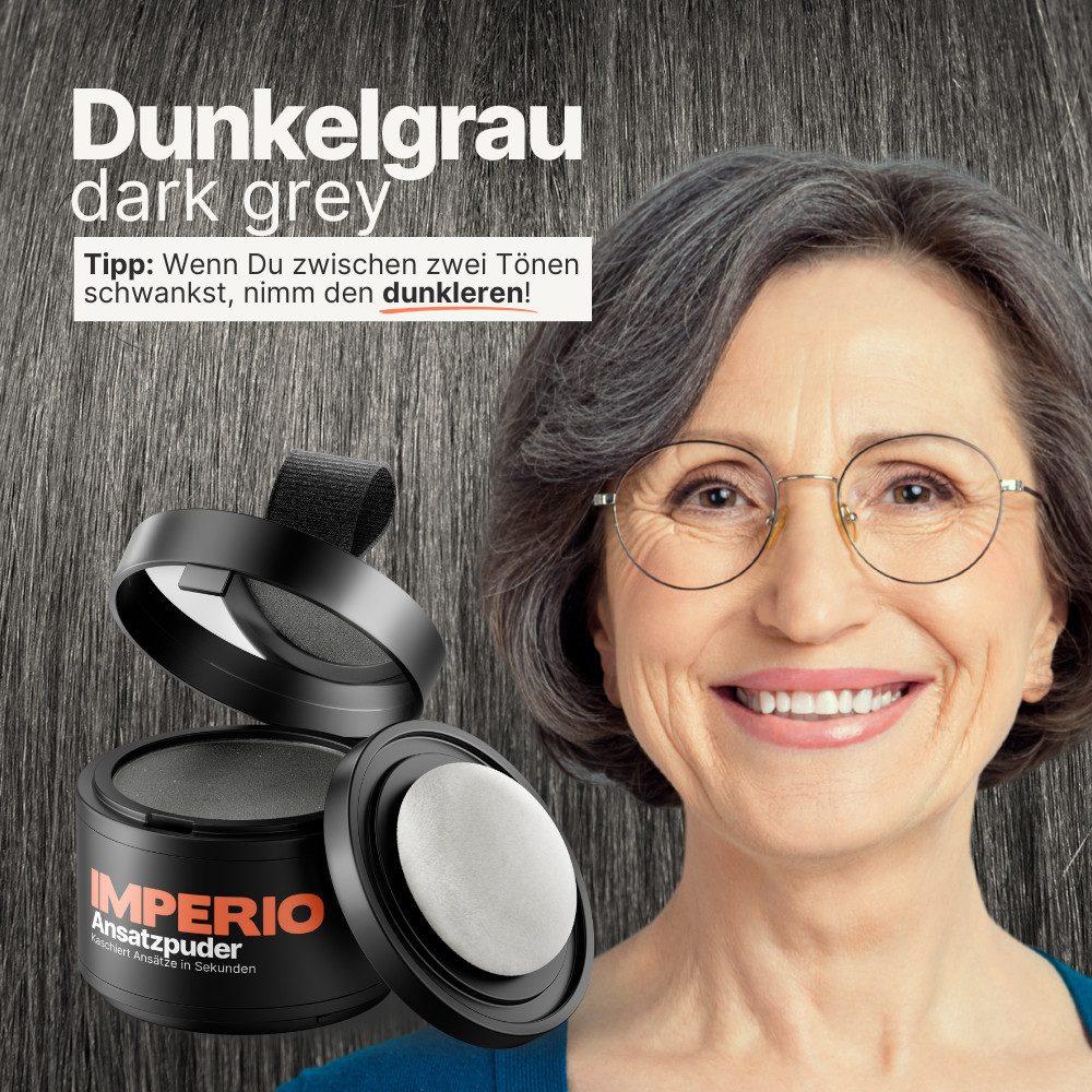 IMPERIO Haaransatz-Farbpuder Ansatzpuder - Das Make-up für Deine Haare