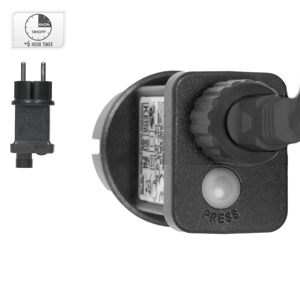 ECD Germany LED Baum Lichterbaum LED Beleuchtung Gartenleuchte Kunstbaum Weihnachtsdekobaum, Leuchtbaum mit 240 LEDs inkl. Timer für Innen & Außen IP44 Warmweiß