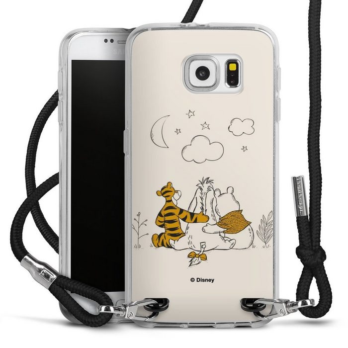 DeinDesign Handyhülle Winnie Puuh Offizielles Lizenzprodukt Disney Best Friends in Nature Samsung Galaxy S6 Handykette Hülle mit Band Case zum Umhängen