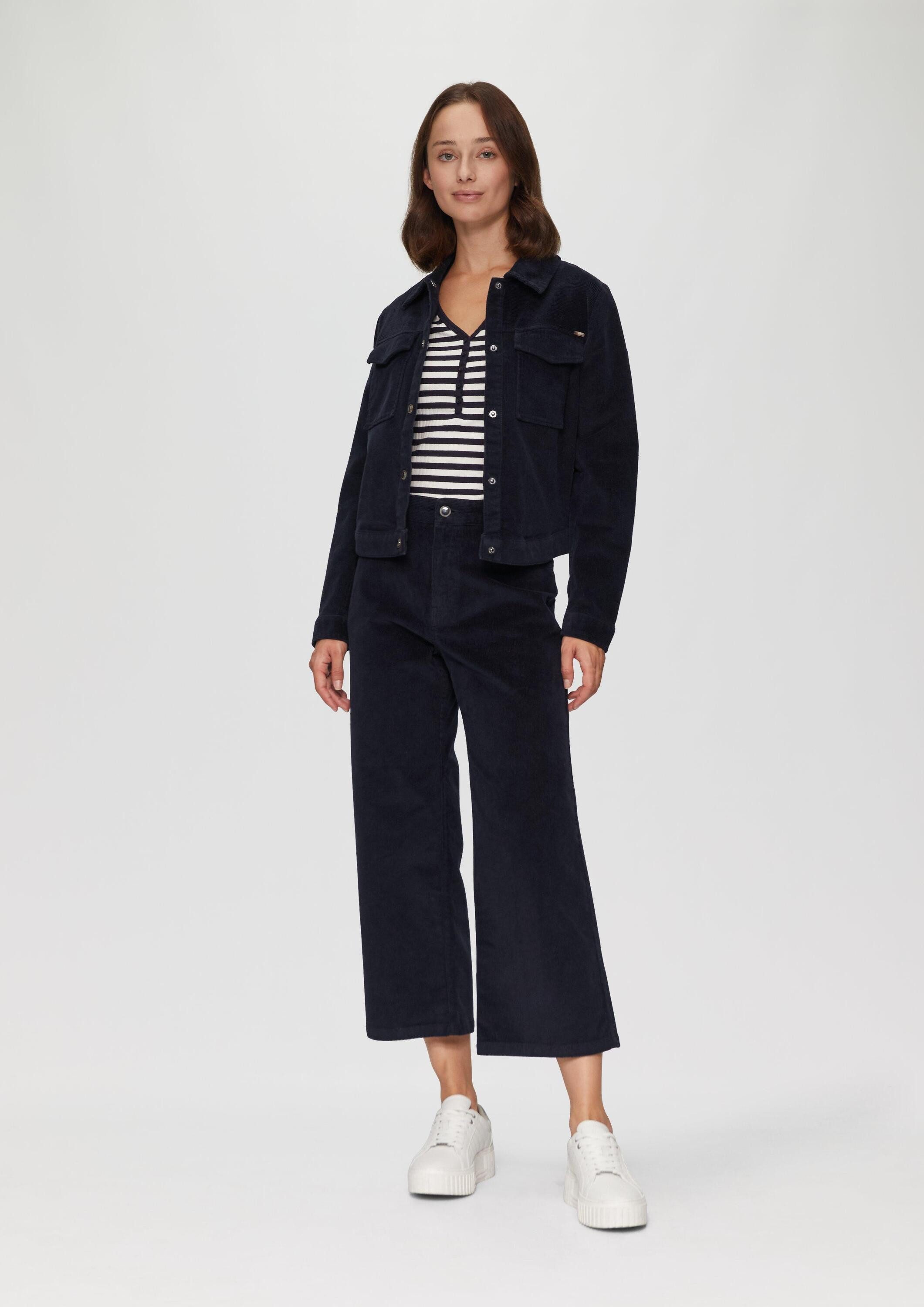 s.Oliver Culotte Hose Elastische Culotte aus Cord